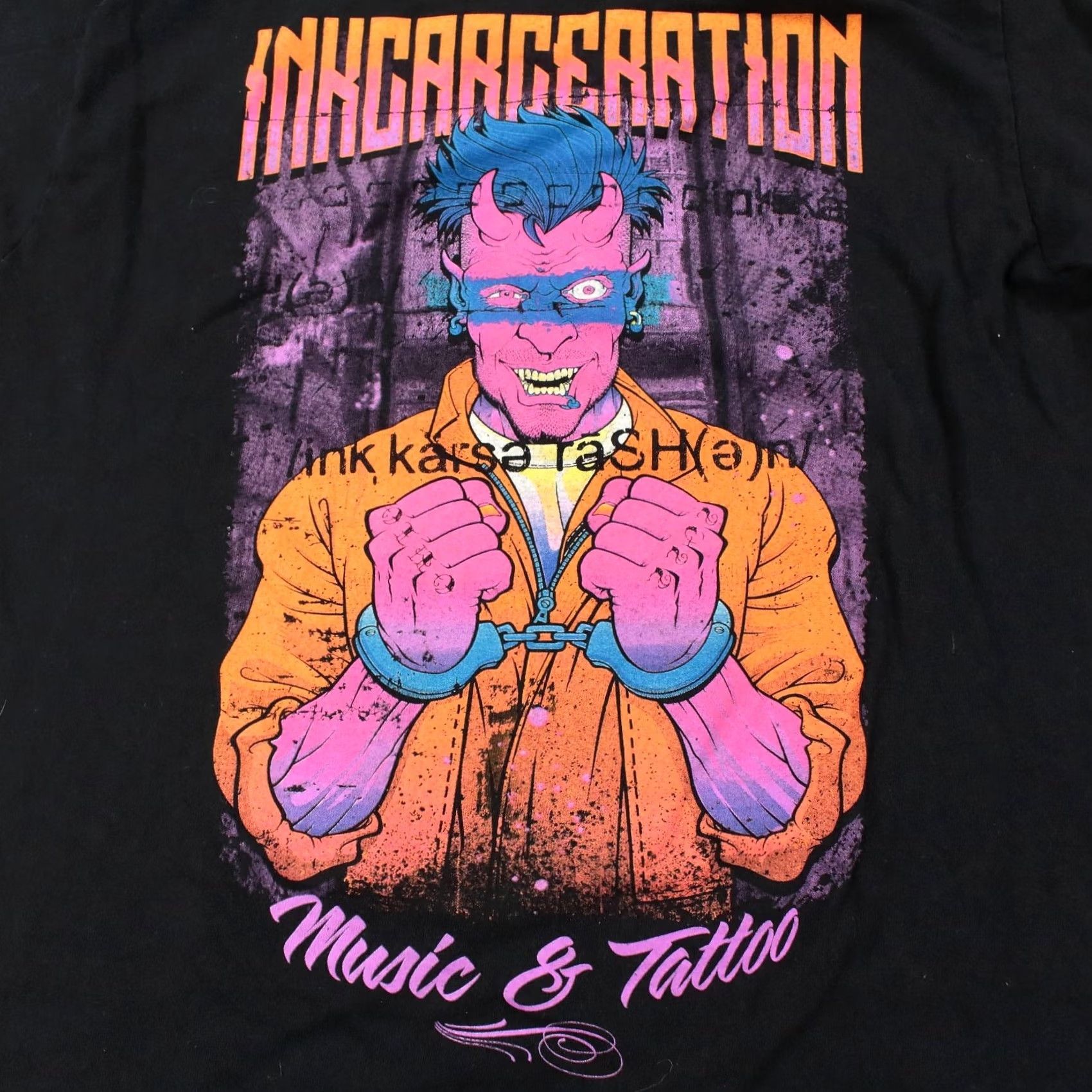 Gildan INKCARCERATION Music & Tattoo Festival 2022 concert T-Shirt SMALL heavy nu metal Shirt Mens Black Nike? Size US S / EU 44-46 / 1 - 3 Thumbnail