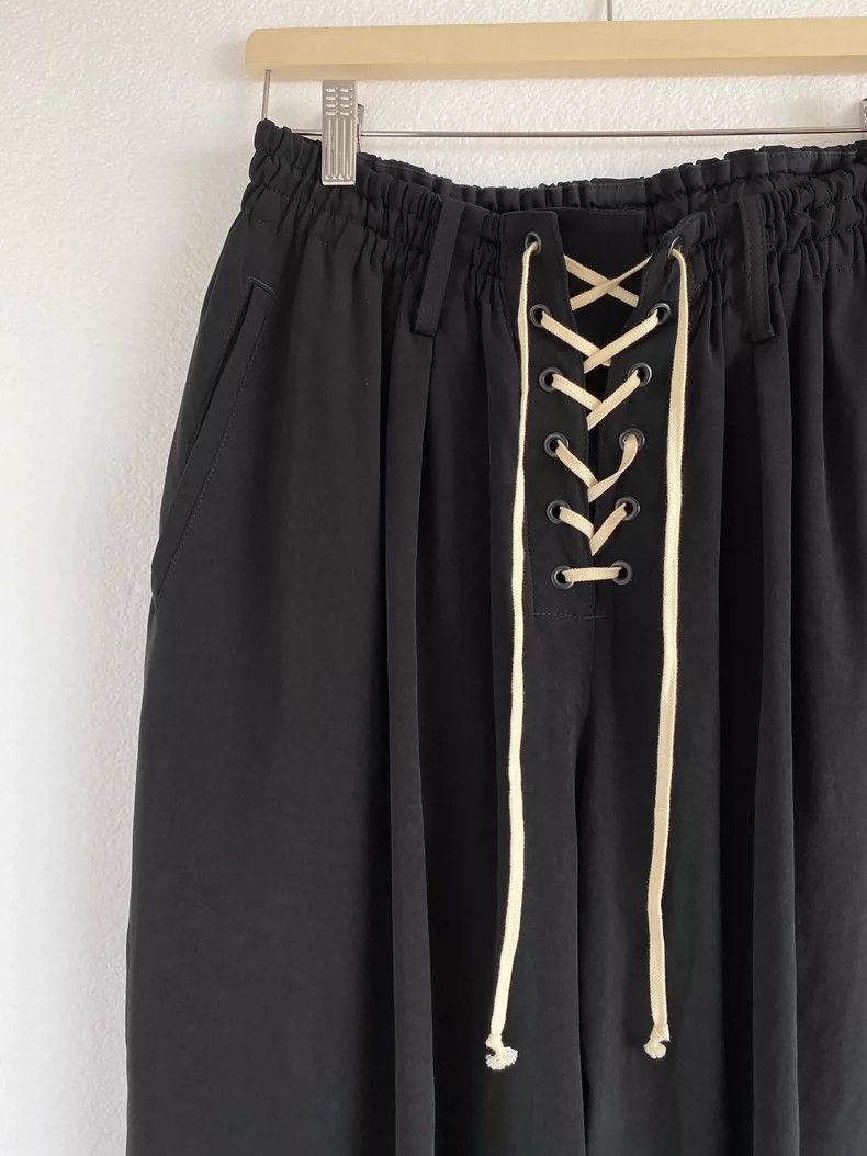 Yohji Yamamoto Yohji Yamamoto size 2 21ss Drawstring Barem Pants Suit Pant Size US 28 / EU 44 - 4 Thumbnail