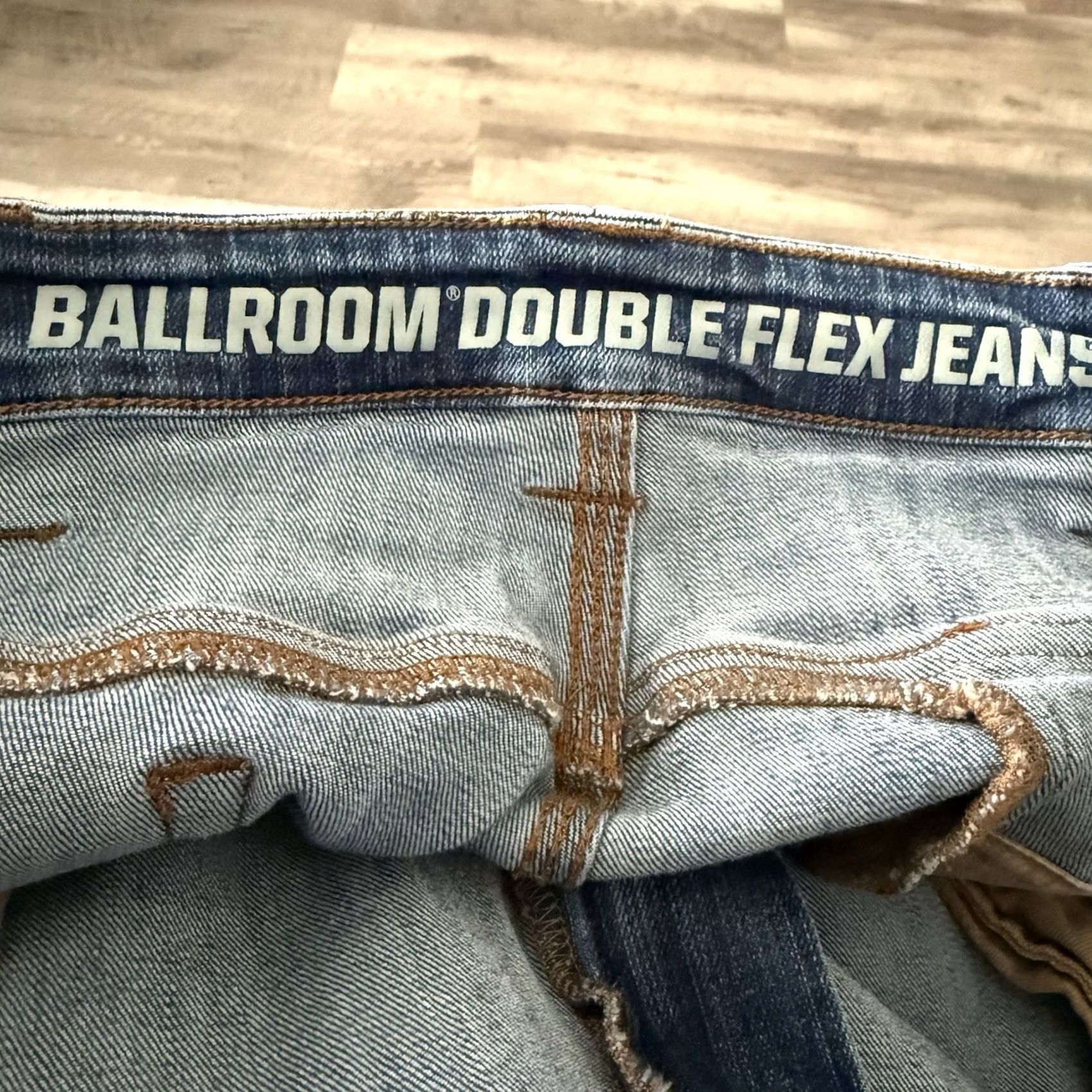 Doublet Duluth Trading Ballroom Double Flex Jeans Mens 44x30 Standard Fit Blue Stretch Size US 44 / EU 60 - 2 Thumbnail