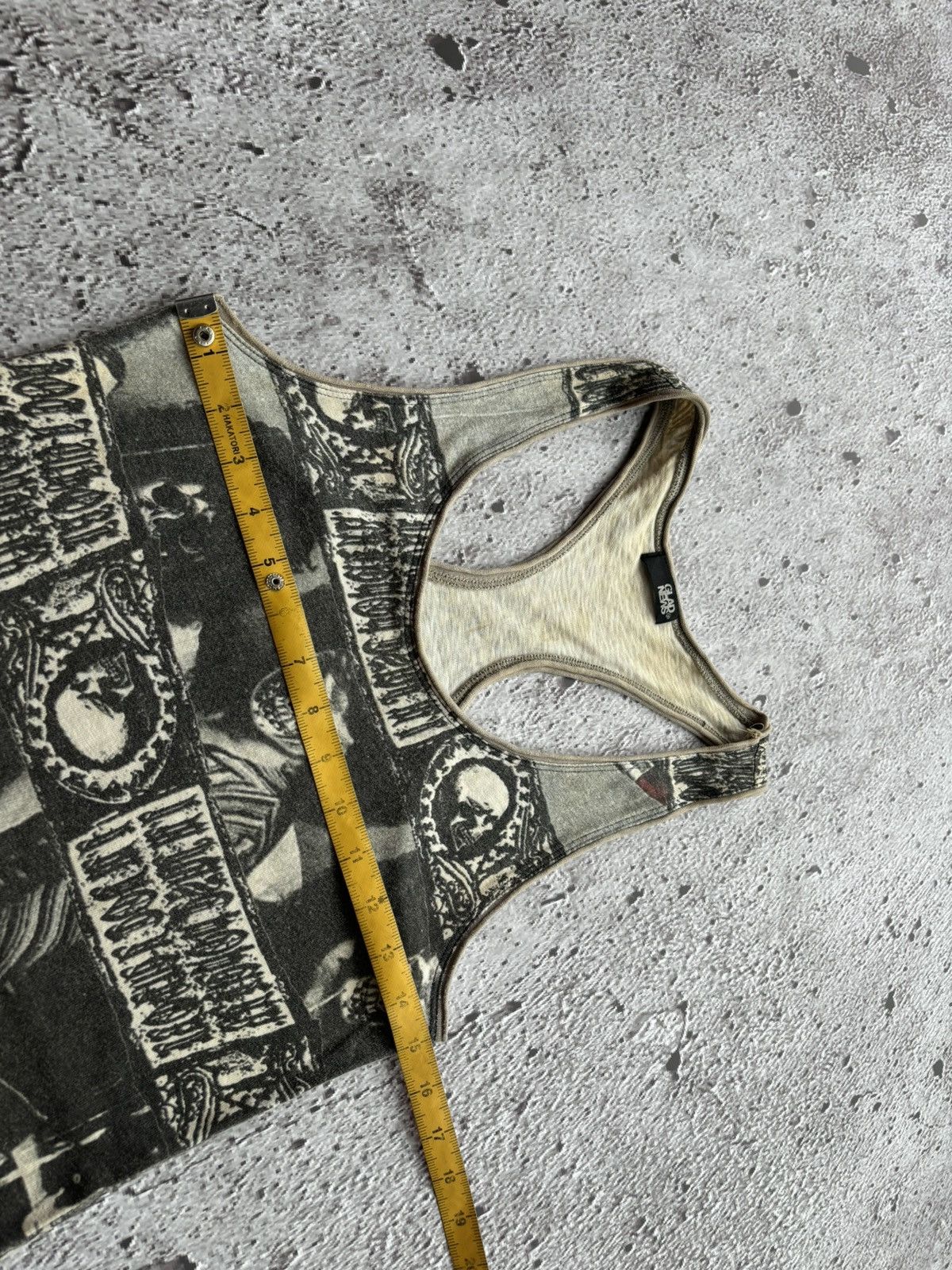 Hysteric Glamour Y2k Glad News Skull Punk Style Tank tops Size M / US 6-8 / IT 42-44 - 10 Thumbnail
