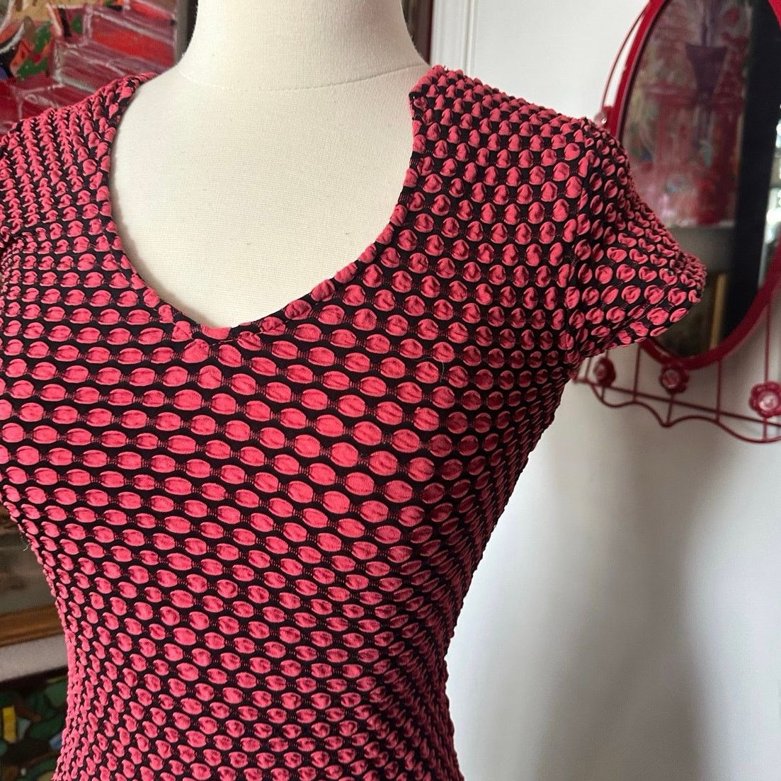 Other out pink black patterned short sleeve shirt Size S / US 4 / IT 40 - 2 Thumbnail