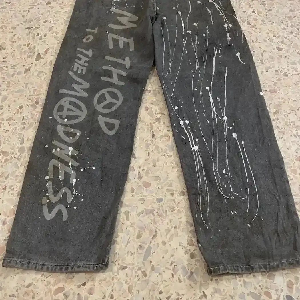 If Six Was Nine Japanese Vintage Splish Painter Jeans Patchwork Style Pants Size US 28 / EU 44 - 8 Thumbnail