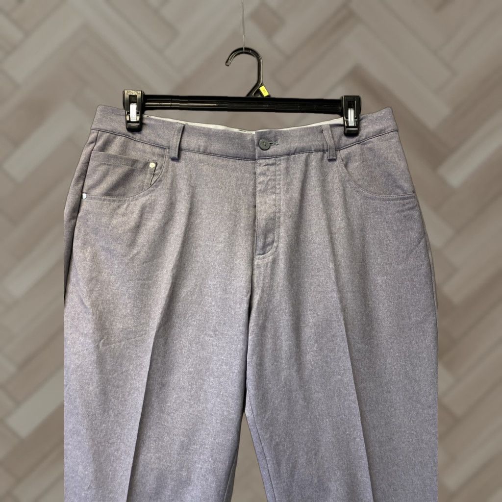 Puma Puma Tailored Golf Pants Tapered Leg Stretch Waist 34x32 Gray Mens Pants 100% Polyester Casual Stretch Day on Course Size US 34 / EU 50 - 1 Thumbnail