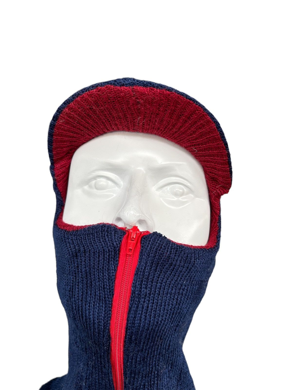 Japanese Brand × Kapital × Vintage Balaclava Masked Zipper Rare knitt Beanie Hats☠️🎌 Size ONE SIZE - 4 Thumbnail
