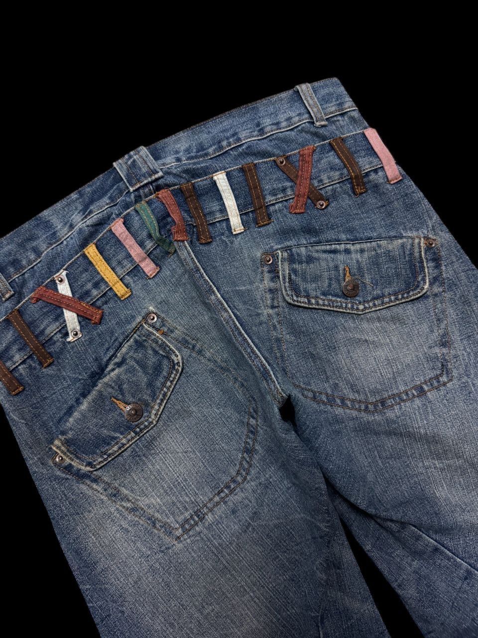 Undercover 💥Double Waist💥Insane 90s 🇯🇵 Double Waist Zipper Painted Jeans Size US 34 / EU 50 - 14 Thumbnail