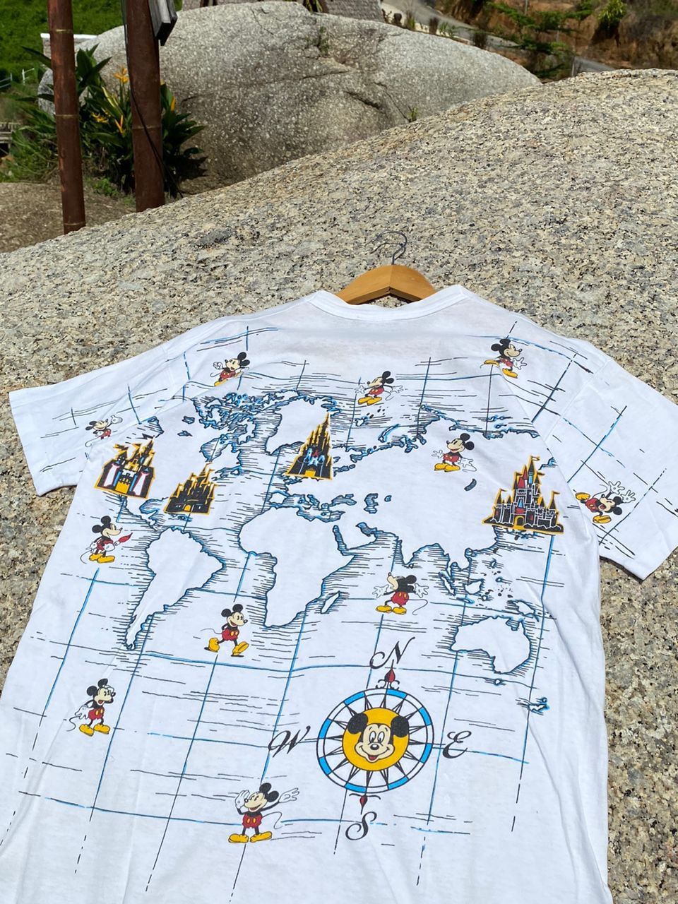 Disney × Vintage Vintage Disney Mickey Alloverprint Shirt Size US XL / EU 56 / 4 - 4 Thumbnail
