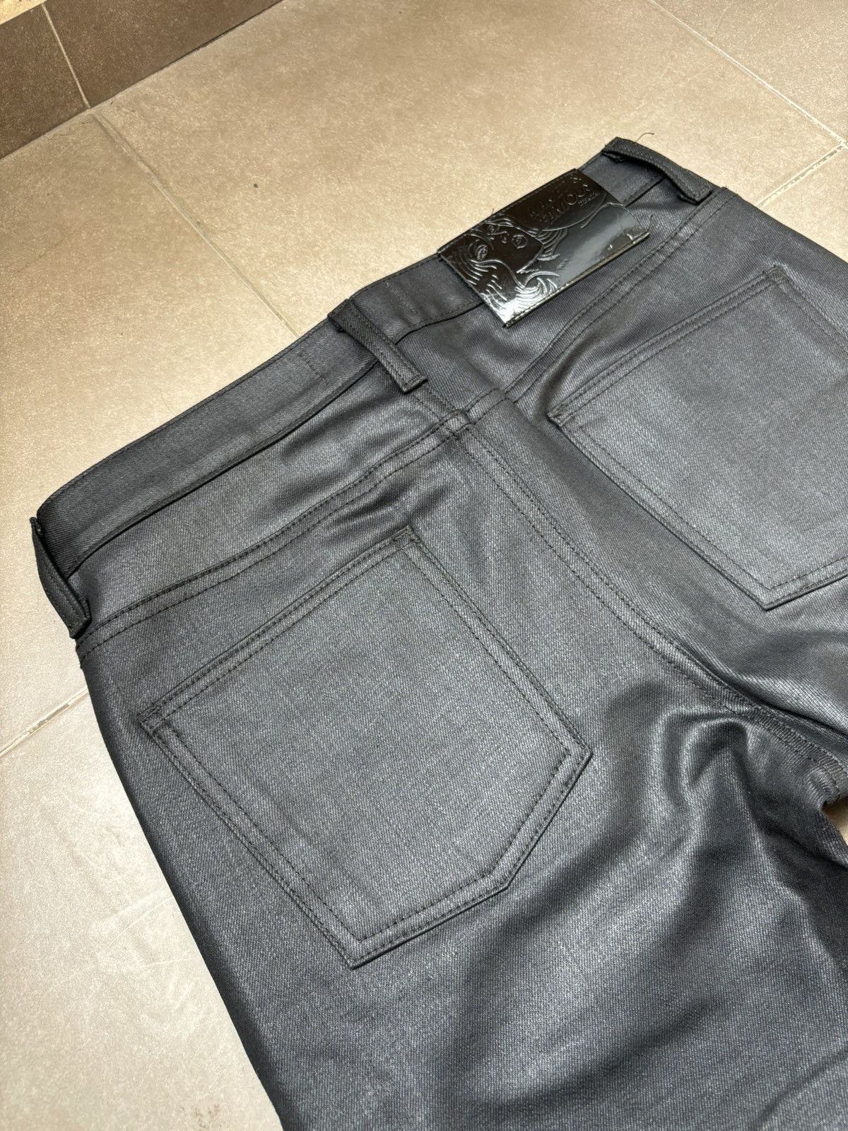 Naked & Famous Naked & Famous Denim - Black Waxed Jeans Size US 31 - 13 Thumbnail