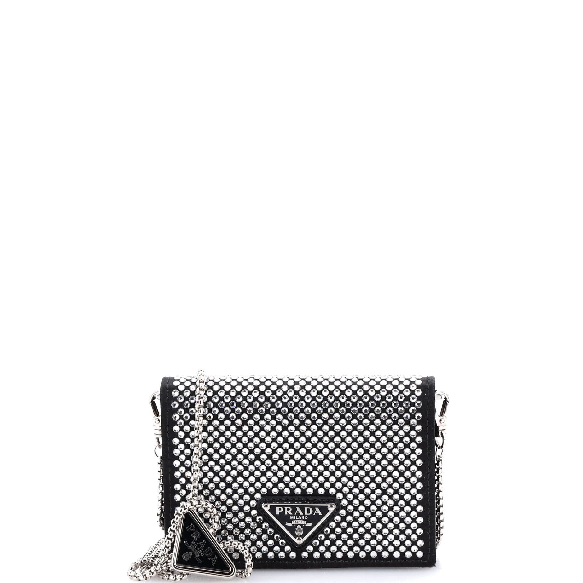 Prada Flap Card Holder with Chain Size ONE SIZE - 1 Thumbnail