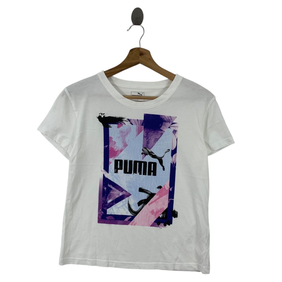 Puma PUMA SPORTSWEAR Art Logo Tennis Running Tee Shirt Size M / US 6-8 / IT 42-44 - 1 Thumbnail