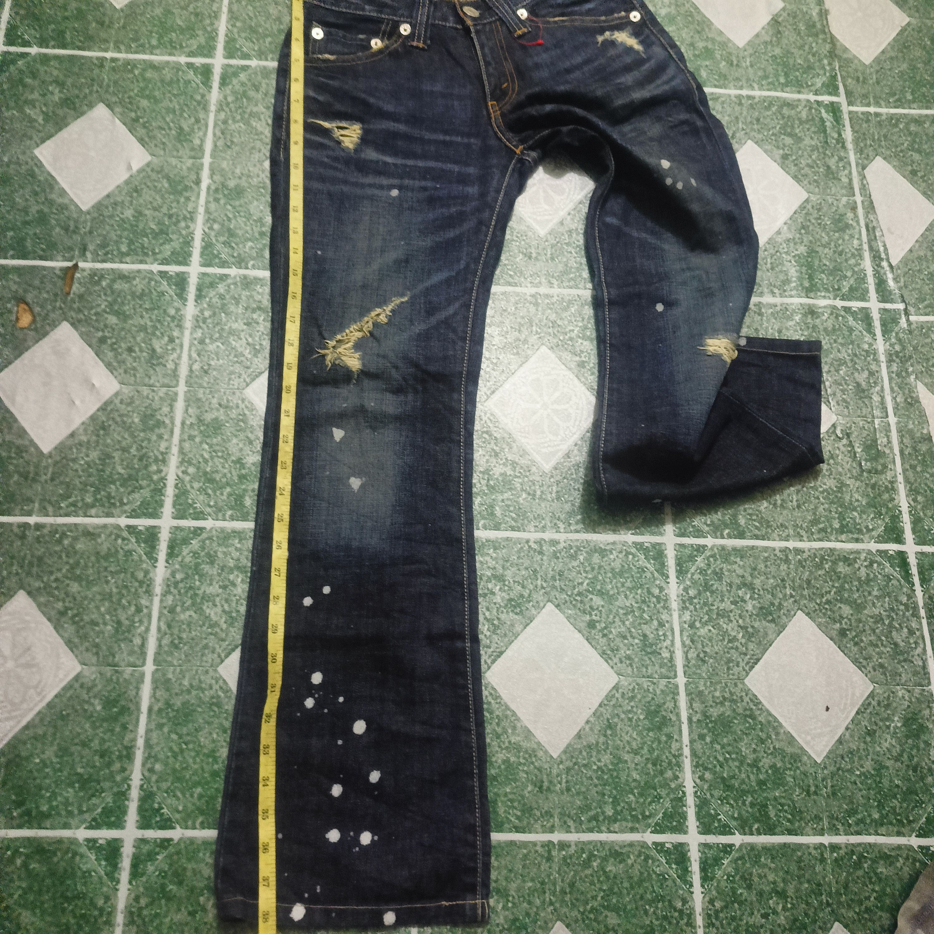 Levi's 💥Insane 90s Levis 708 Distressed Paint Splatter Bootcut Size US 28 / EU 44 - 22 Thumbnail