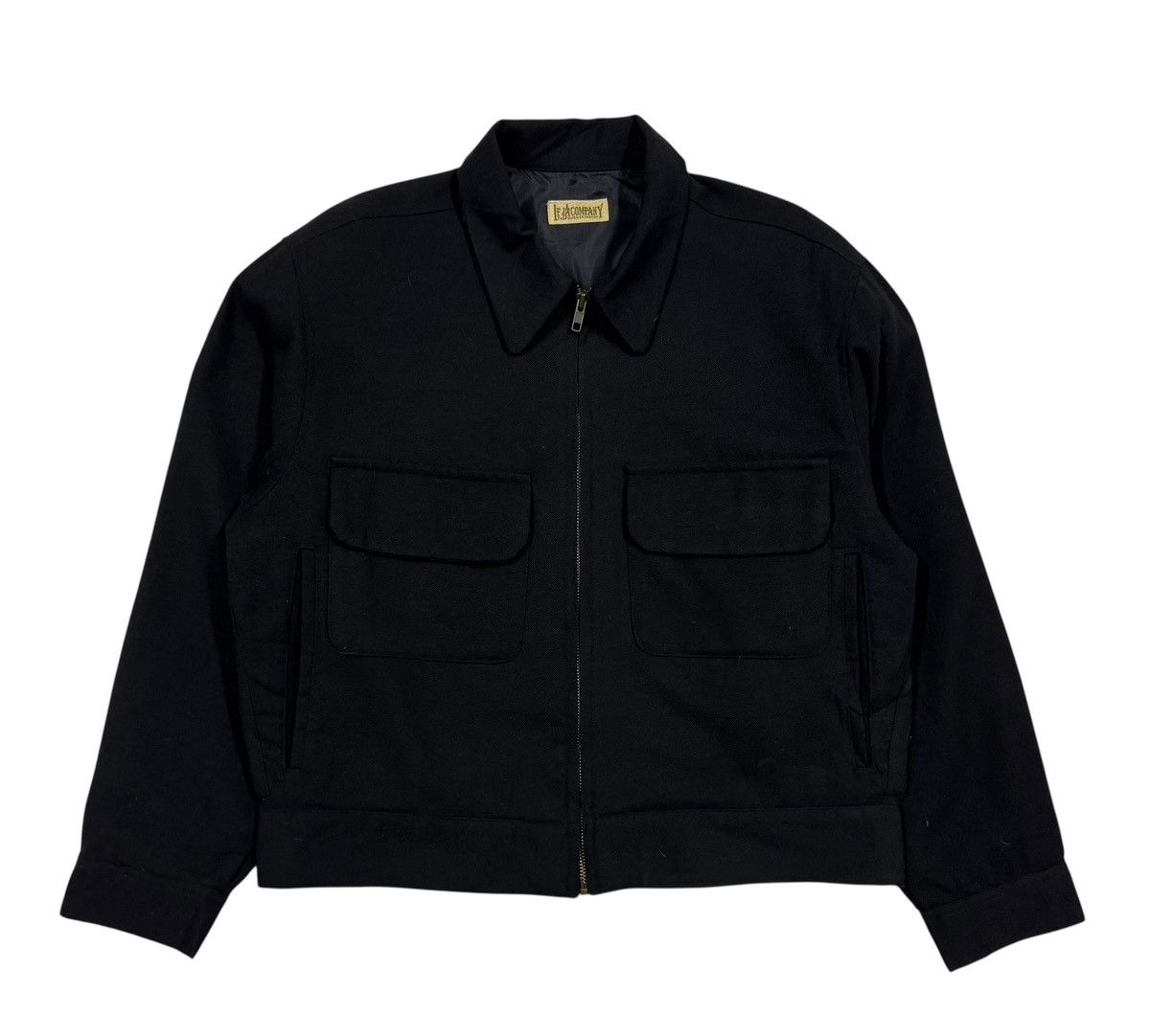 Garment Reproduction of Workers Vtg🔥80’s Gabardine Wool Worker Patch Pocket Boxy Jacket Size US L / EU 52-54 / 3 - 1 Thumbnail