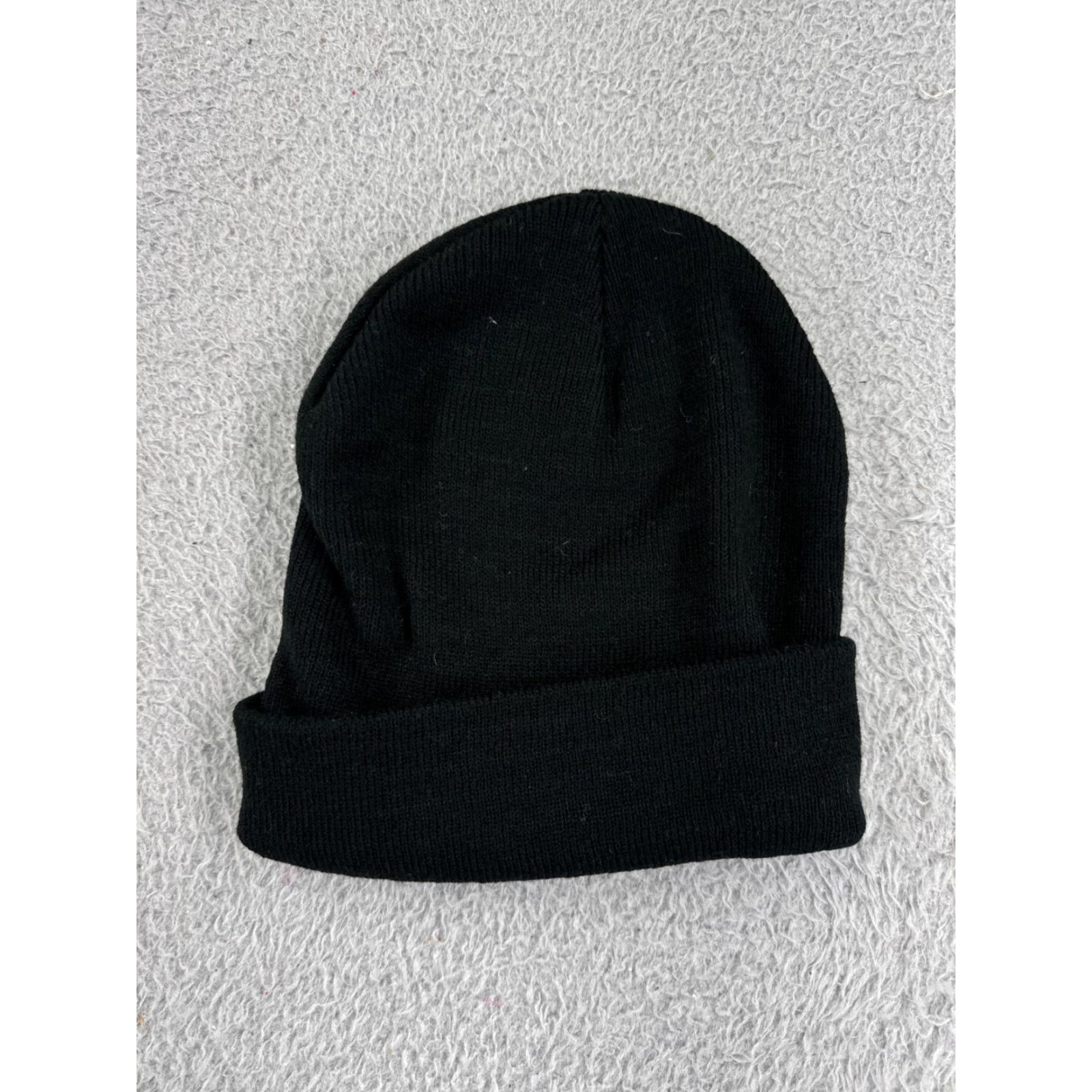 Vintage Trident Beanie Adult One Size Black Knit Acrylic Ski Snowboard OSFA Size ONE SIZE - 3 Thumbnail