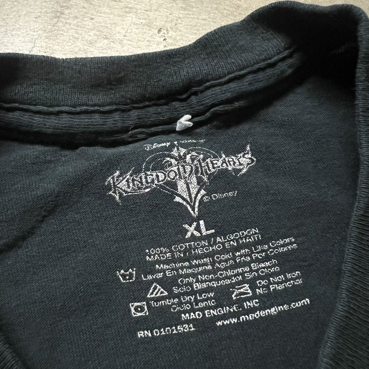 Disney × Vintage Vintage 2000’s Disney Kingdom Hearts Graphic T-Shirt Size US XL / EU 56 / 4 - 6 Thumbnail