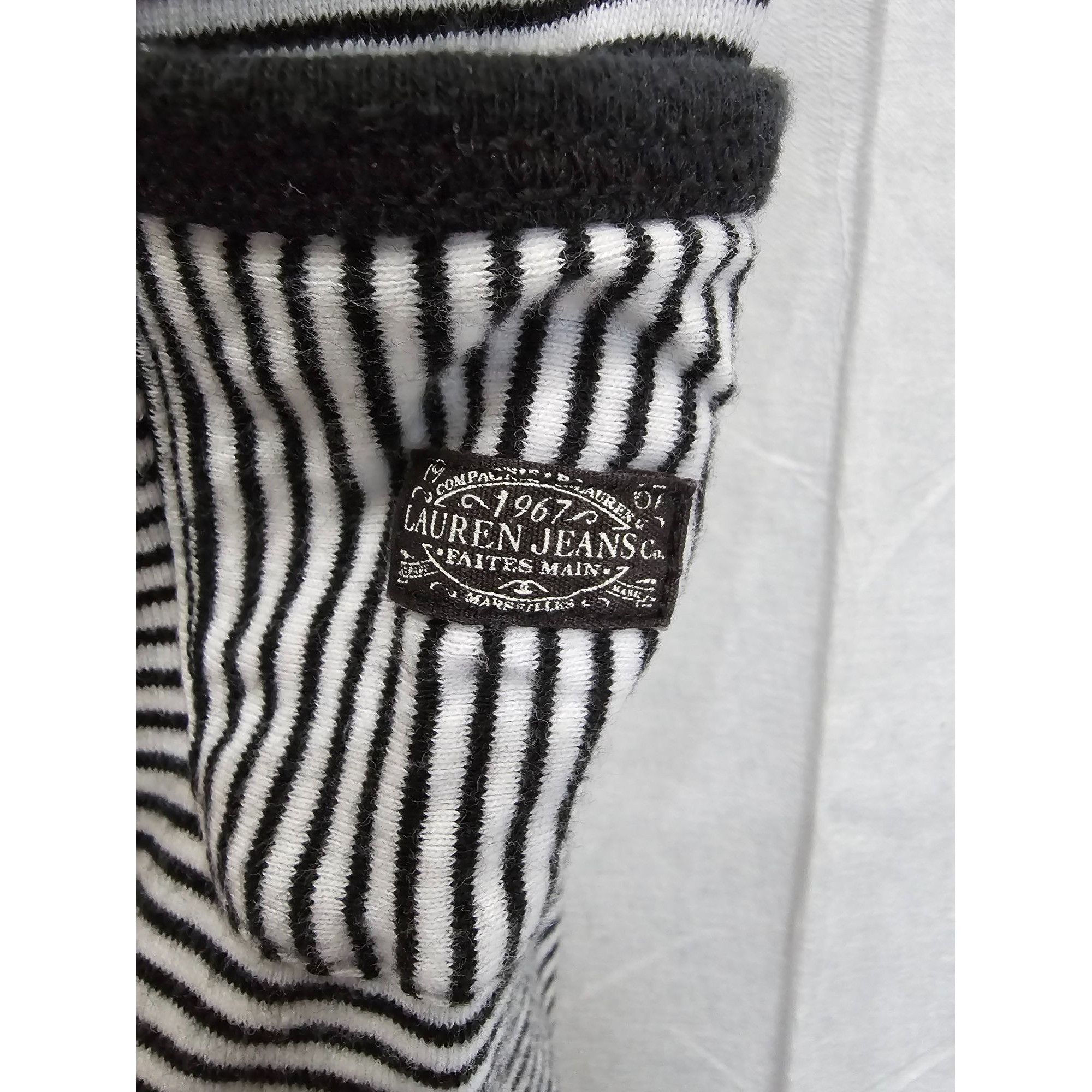 Polo Ralph Lauren LAUREN JEANS RALPH LAUREN Top Cotton Striped Boat Neck 3/4 S Size L / US 10 / IT 46 - 4 Thumbnail