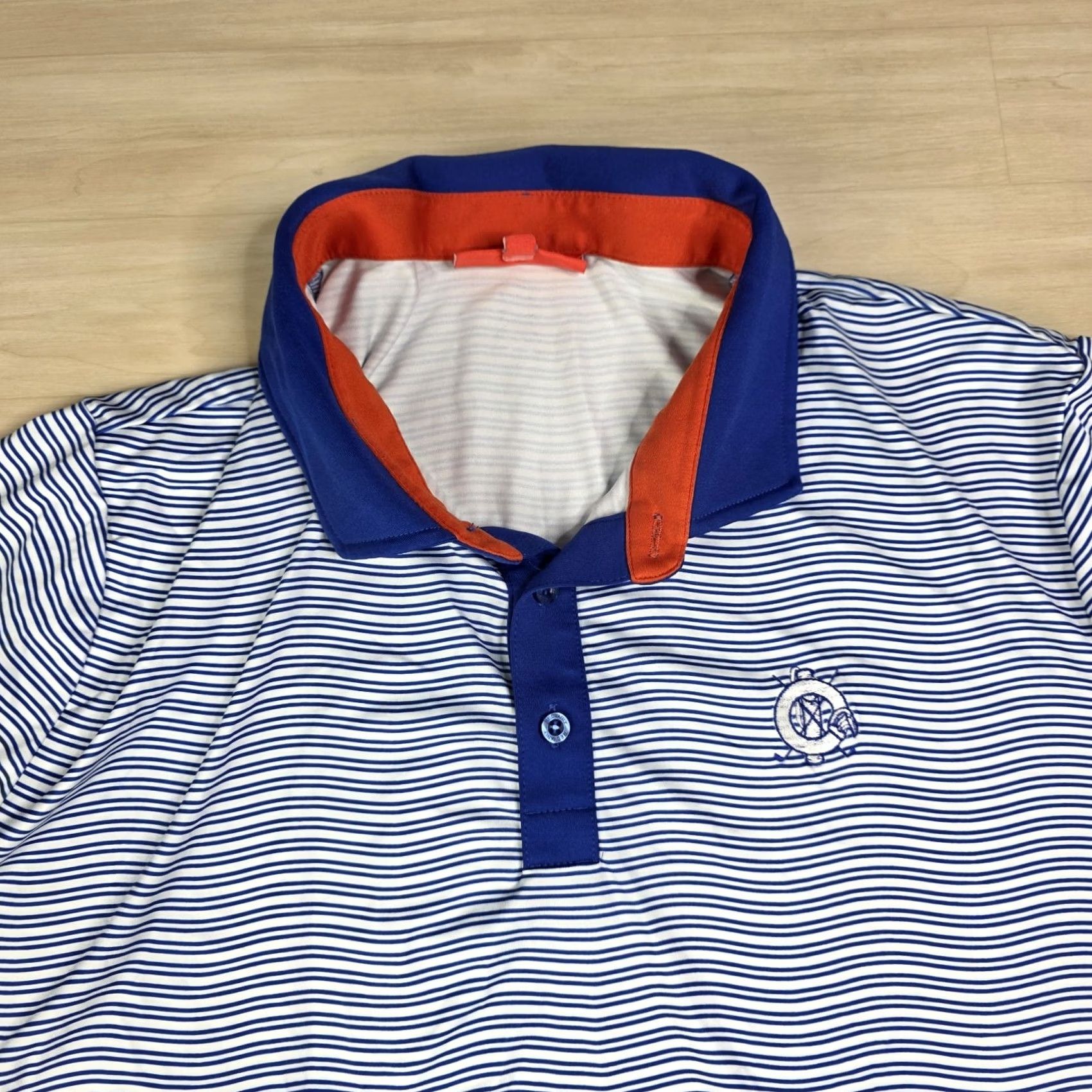 Vintage Redvanly Performance Polo Golf Short Sleeve Shirt, Blue, XL, Stretch, Mens, Activewear Size US XL / EU 56 / 4 - 6 Thumbnail
