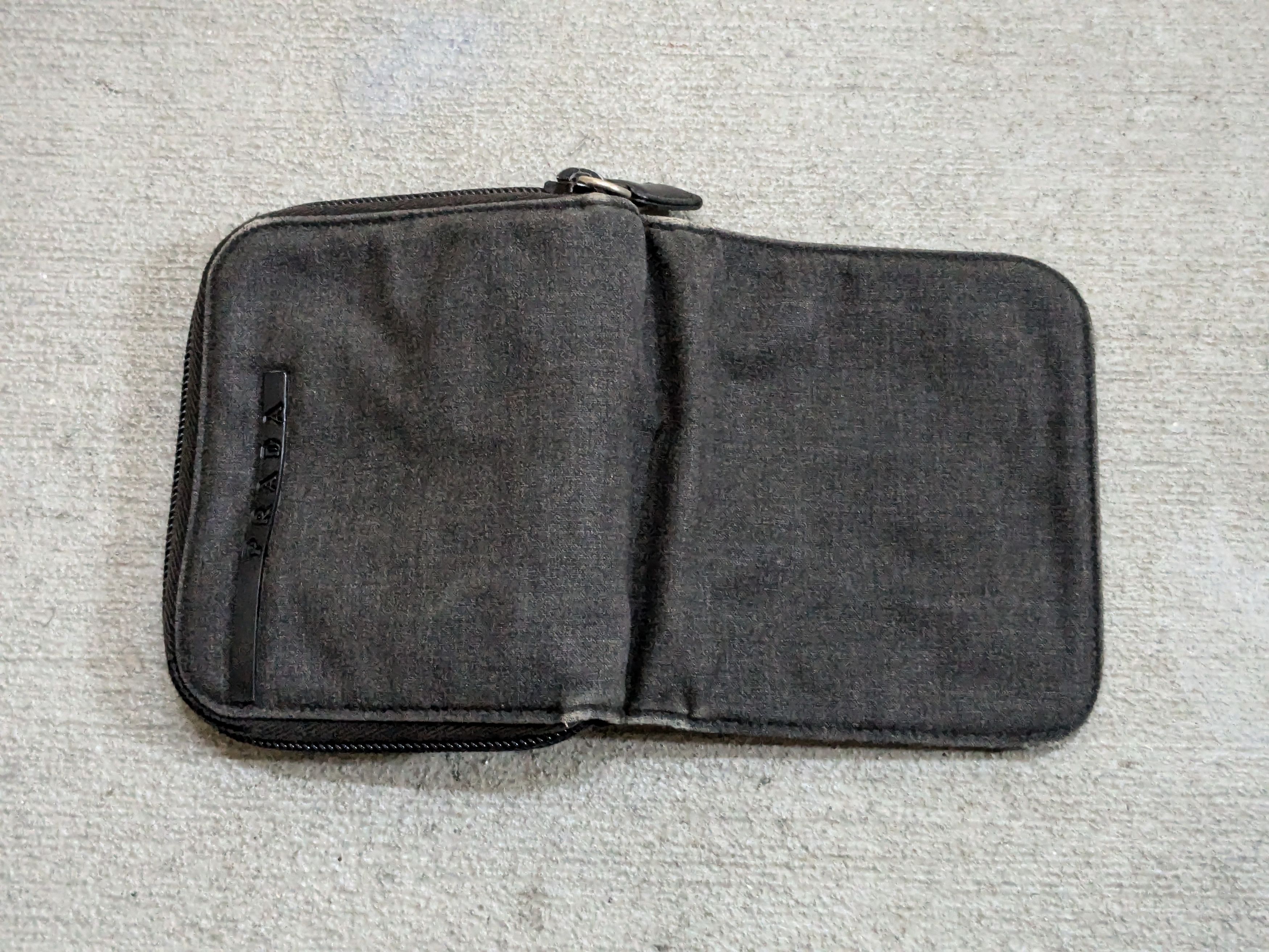 Prada Prada Wallet Black Denim Zip Around Size ONE SIZE - 11 Thumbnail