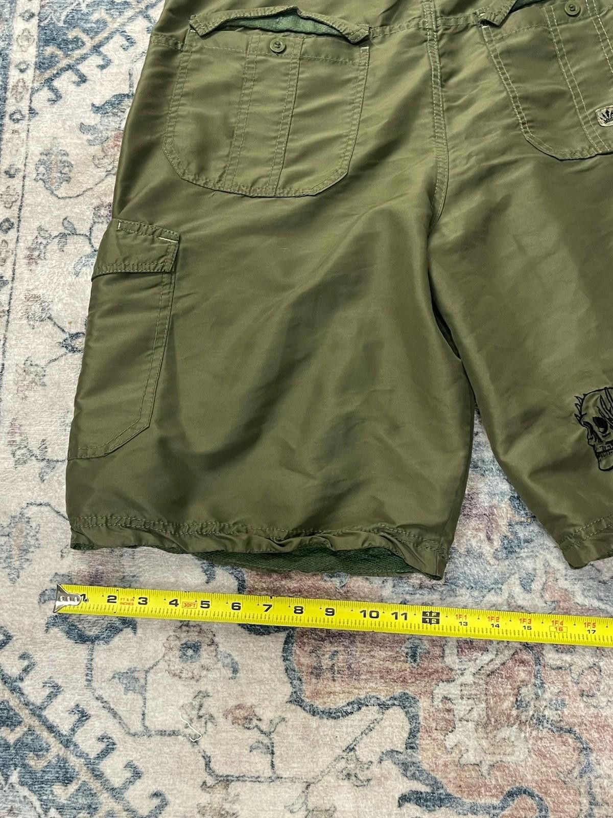 JNCO Vintage PACO Jean Shorts Sz38 Embroidered Skull Y2K Grunge Size US 38 / EU 54 - 8 Thumbnail