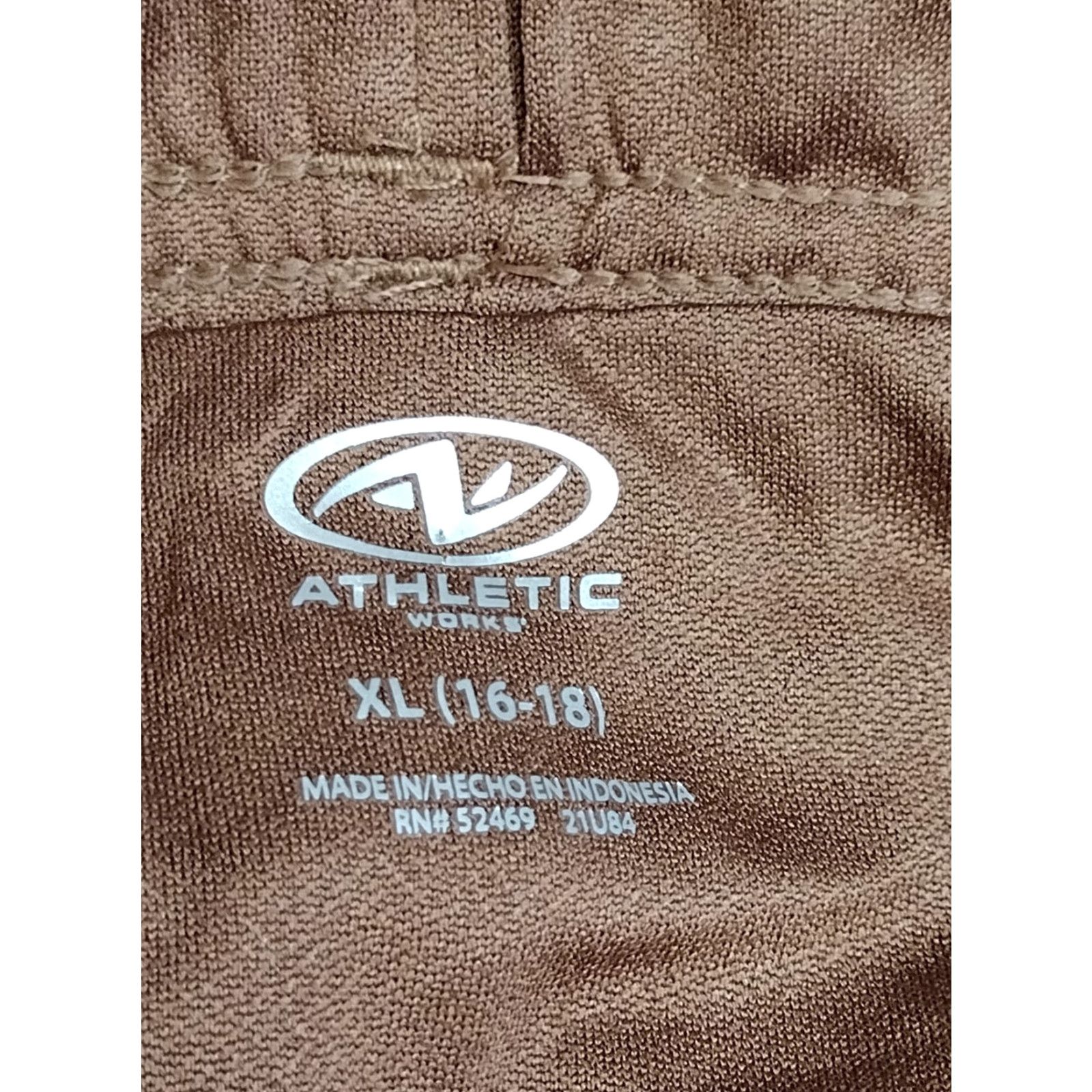 Athletic Works Athletic Works Shorts Women's XL Running Active Liner Brown Black Multicolor Inseam 2.0 in. Solid Wind Shorts Athletic Size 40" / US 18 - 5 Thumbnail