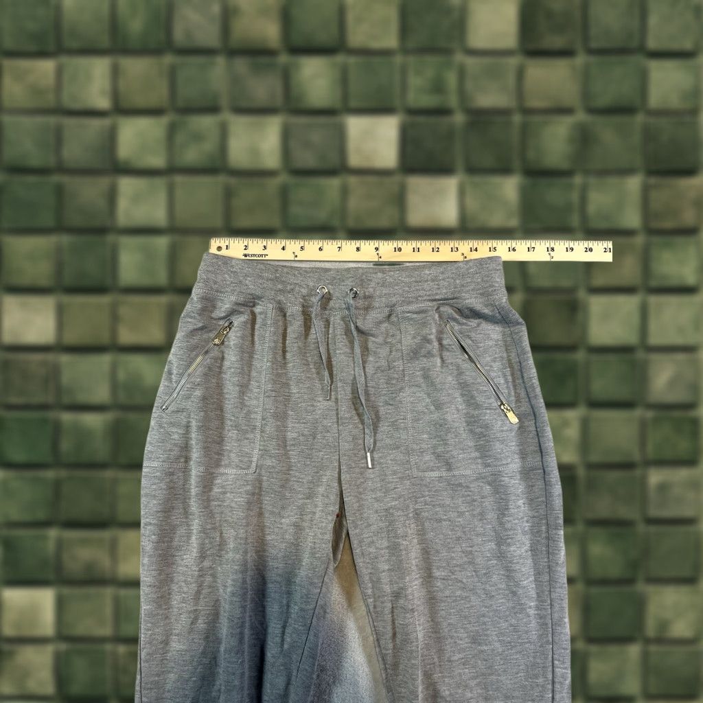 Vintage Adrienne Vittadini Jogger Sweatpants Women’s | Size L | Gray with Pockets | Cotton Nylon Polyester Mix | Glitter Accents | Casual Relaxed Fit Size 36" / US 14 / IT 50 - 1 Thumbnail