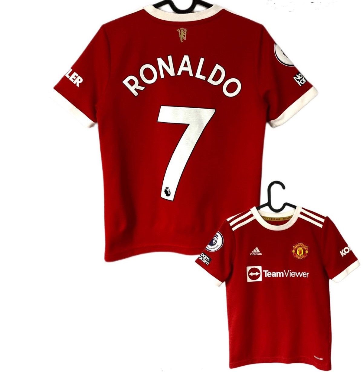 Adidas 2021 2022 Manchester United Adidas Ronaldo Soccer Jersey Size US XS / EU 42 / 0 - 1 Thumbnail