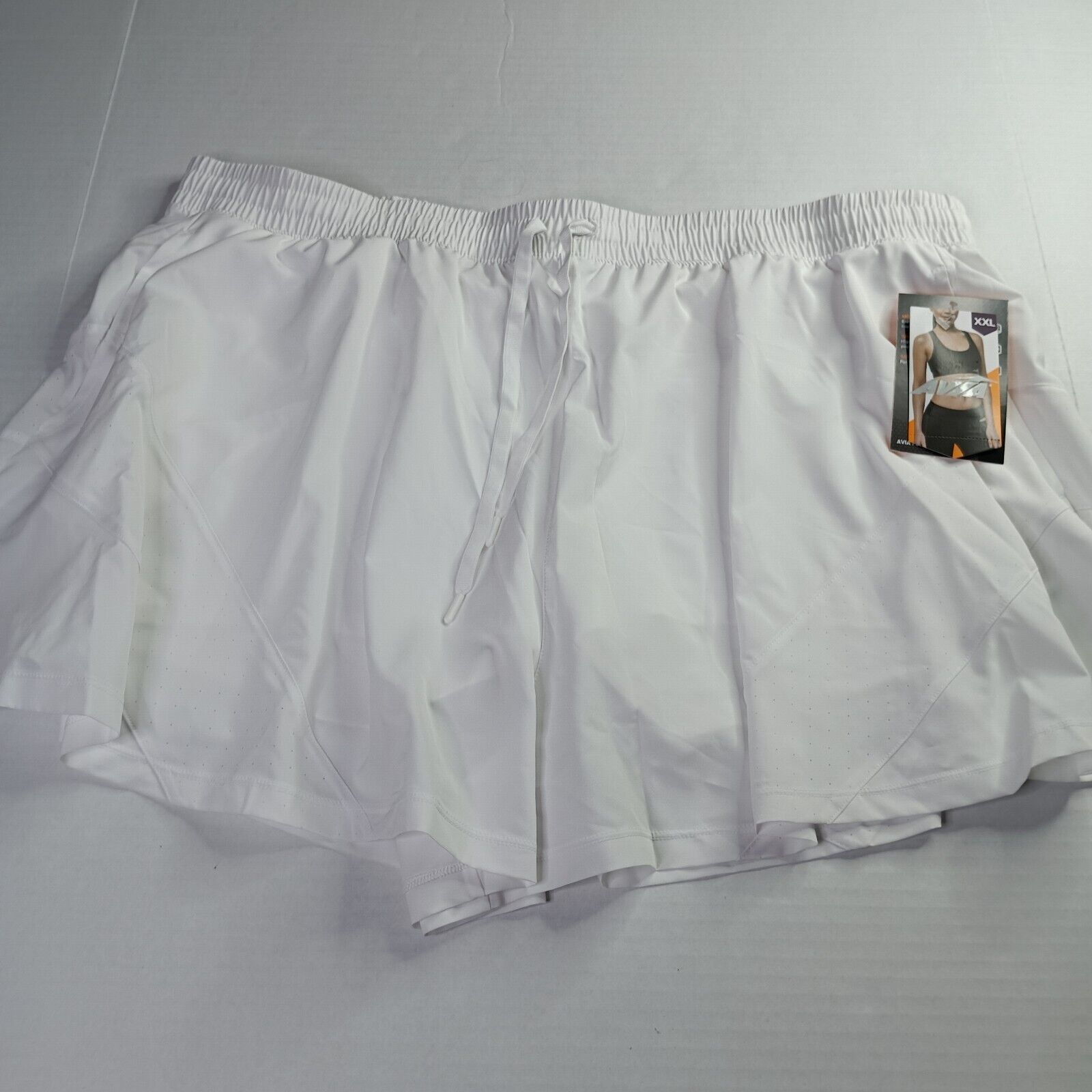 Avia Avia Flowy Run Shorts Men's XXL (20) White Moisture Wicking Size 42" / US 20 - 1 Thumbnail