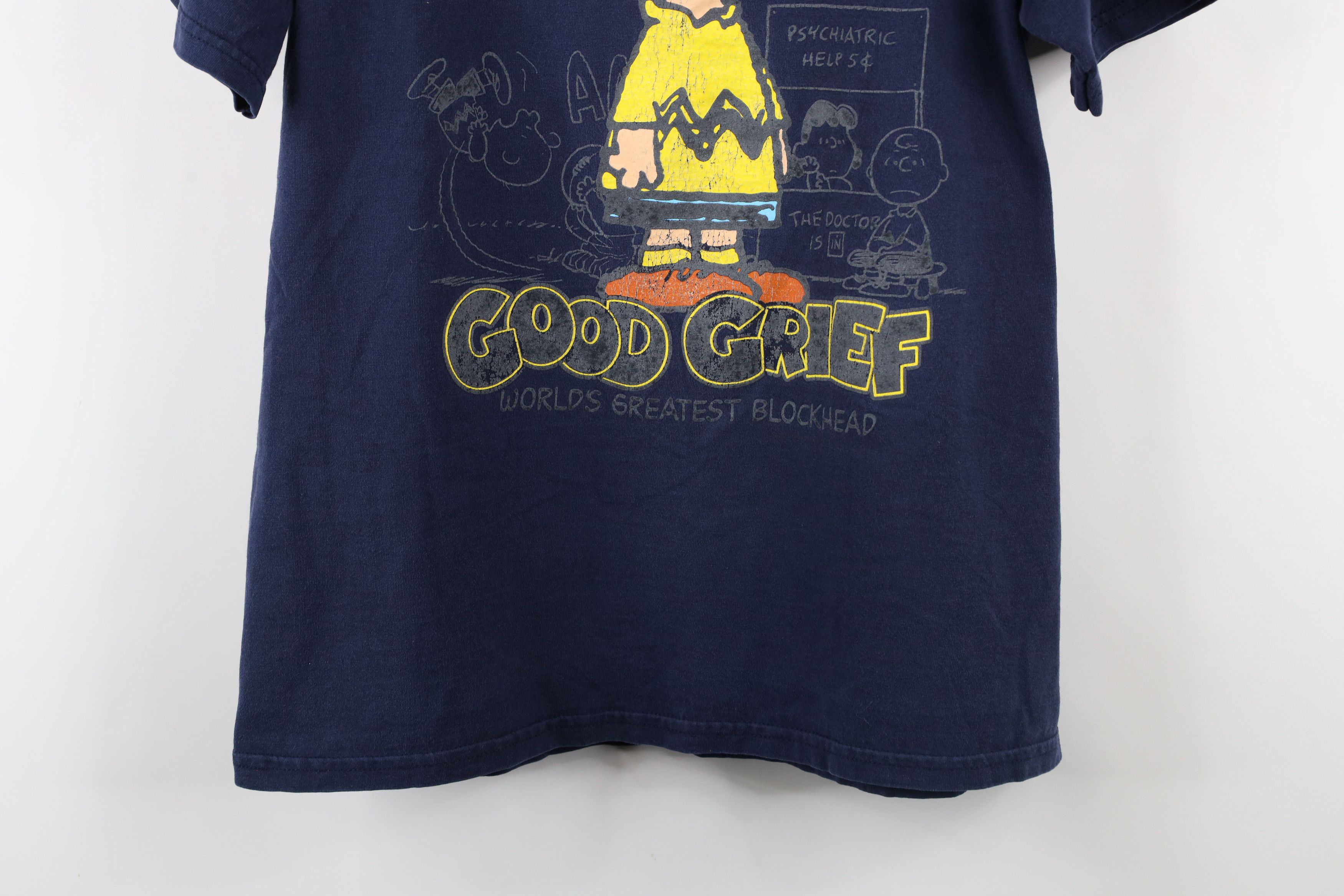 Vintage Vintage 90s Y2K Brown Worlds Greatest Blockhead T-Shirt Size US L / EU 52-54 / 3 - 3 Thumbnail