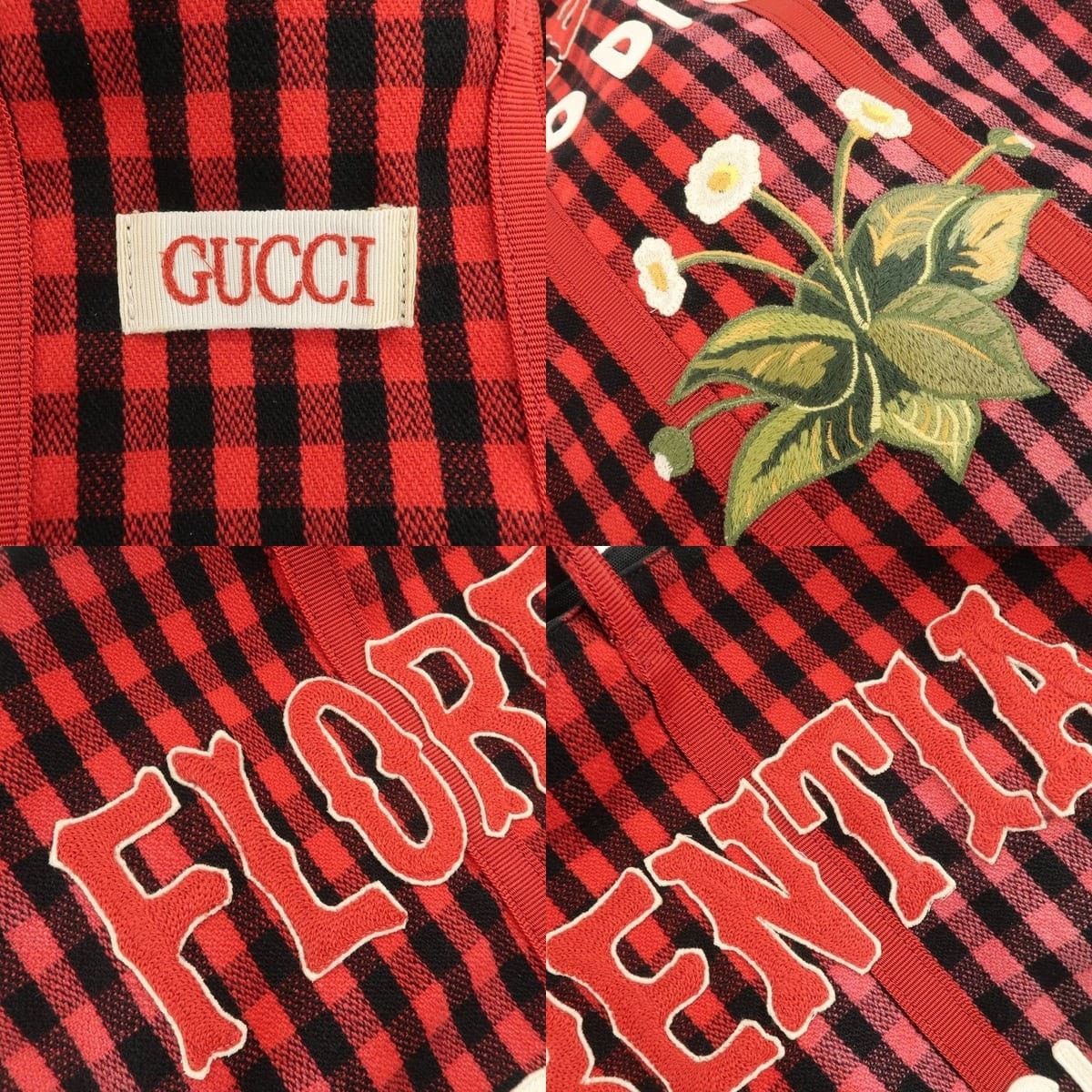 Gucci Gucci Florentia L'Orto Di Giove Canvas Tote Red Size ONE SIZE - 6 Thumbnail