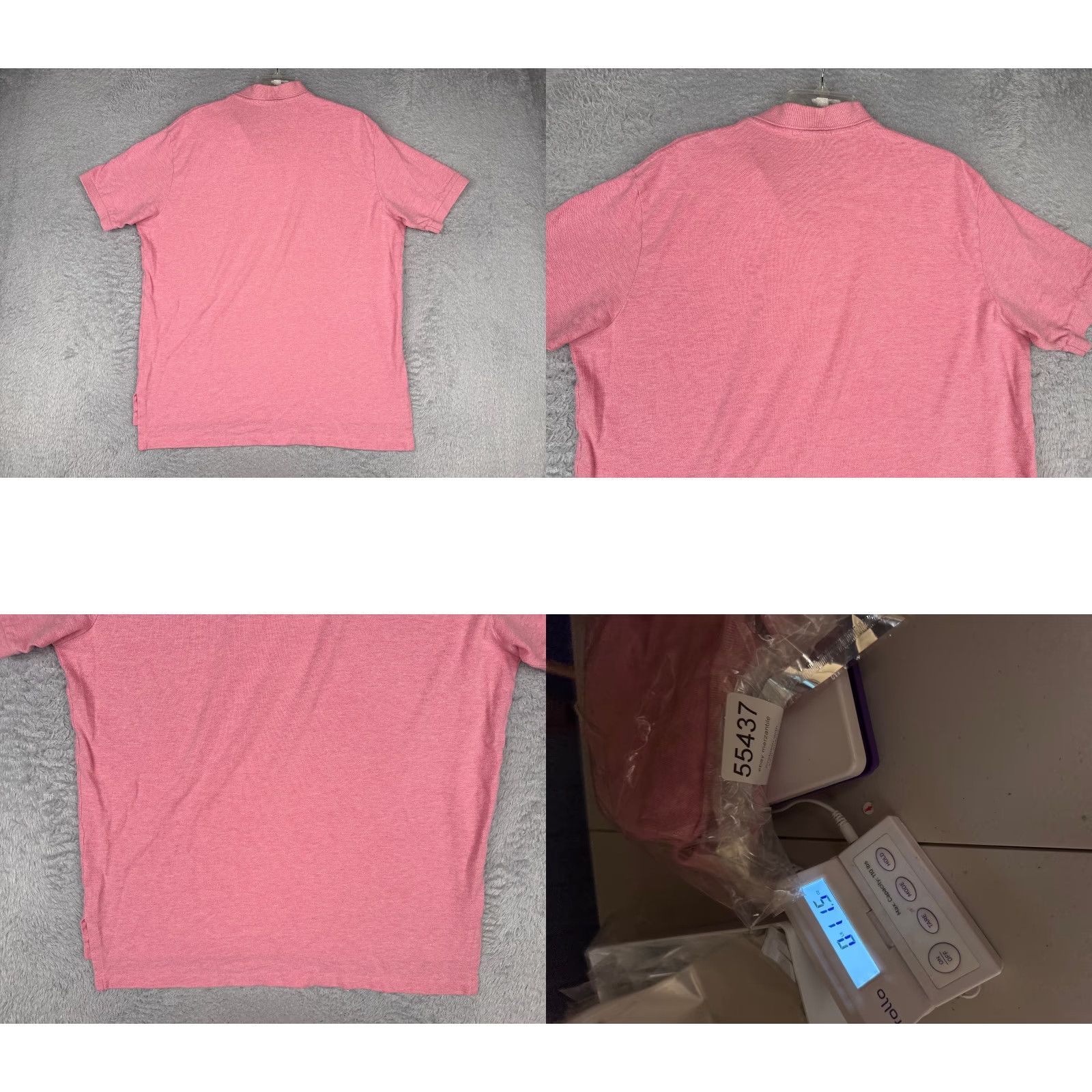Ralph Lauren VINTAGE Nike Polo Shirt Men XL Pink Short Sleeve Cotton READ Size US XL / EU 56 / 4 - 9 Thumbnail