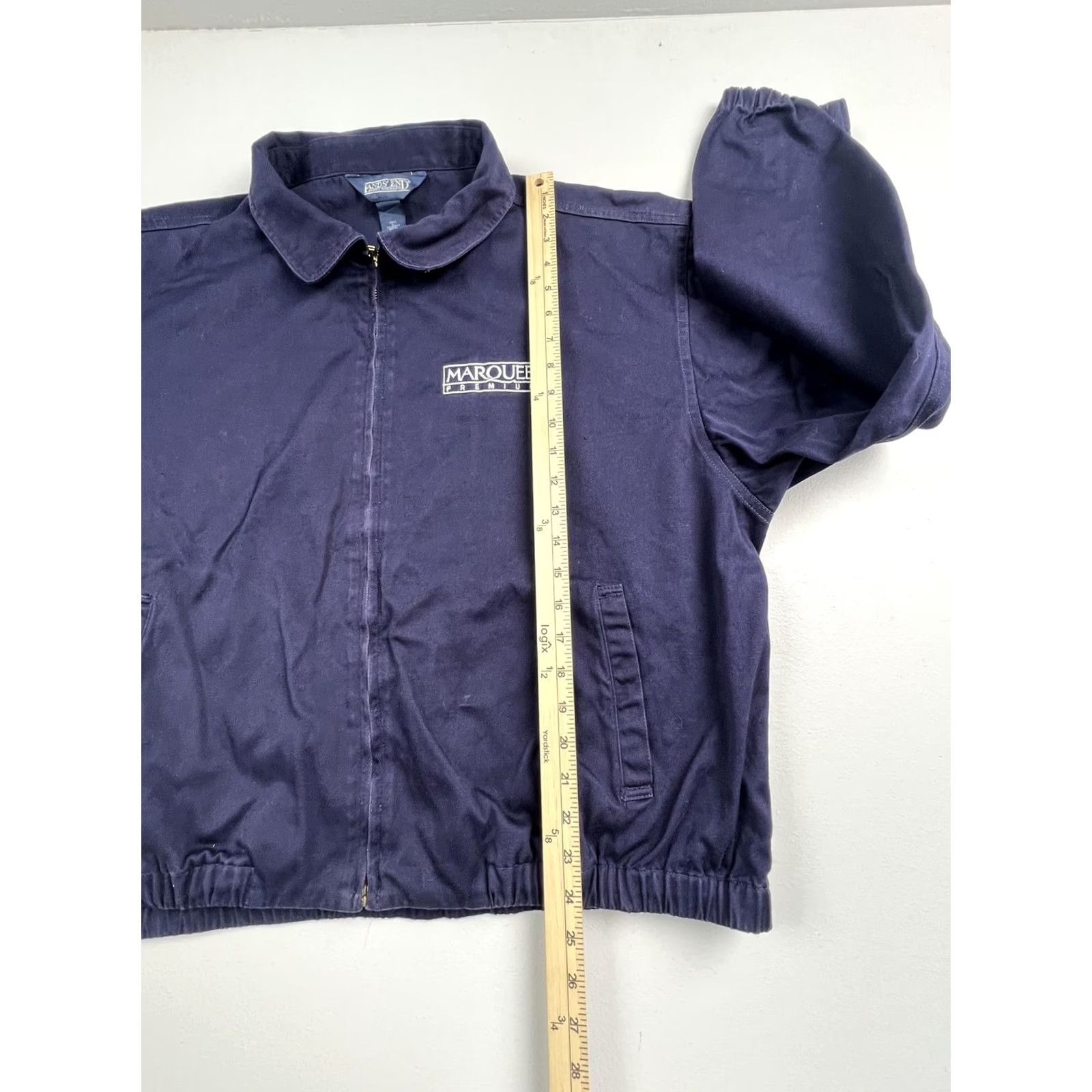 Lands' End Lands' End Jacket Mens XL Blue Canvas Bomber Full Zip Marquee Premium Logo Jacket Mens XL Blue Canvas Bomber Full Zip Marquee Premium Logo Size US XL / EU 56 / 4 - 6 Thumbnail