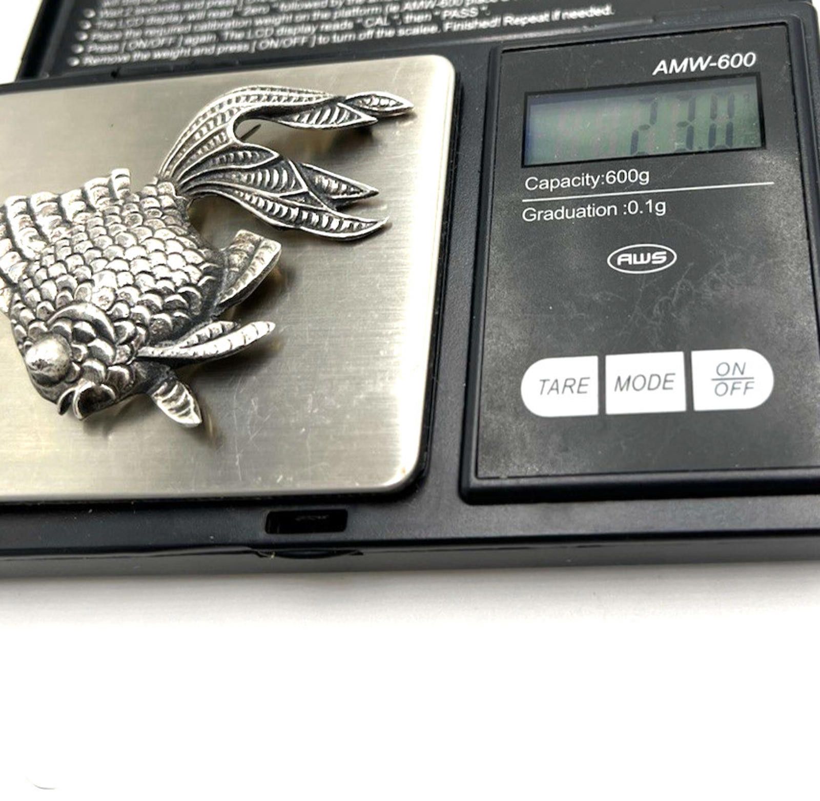 Other MEXICO Sterling Silver Figural Koi Fish Brooch Size ONE SIZE - 7 Thumbnail