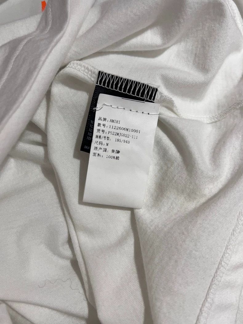 Amiri Amiri White cotton long-sleeved T-shirt Size US M / EU 48-50 / 2 - 7 Thumbnail
