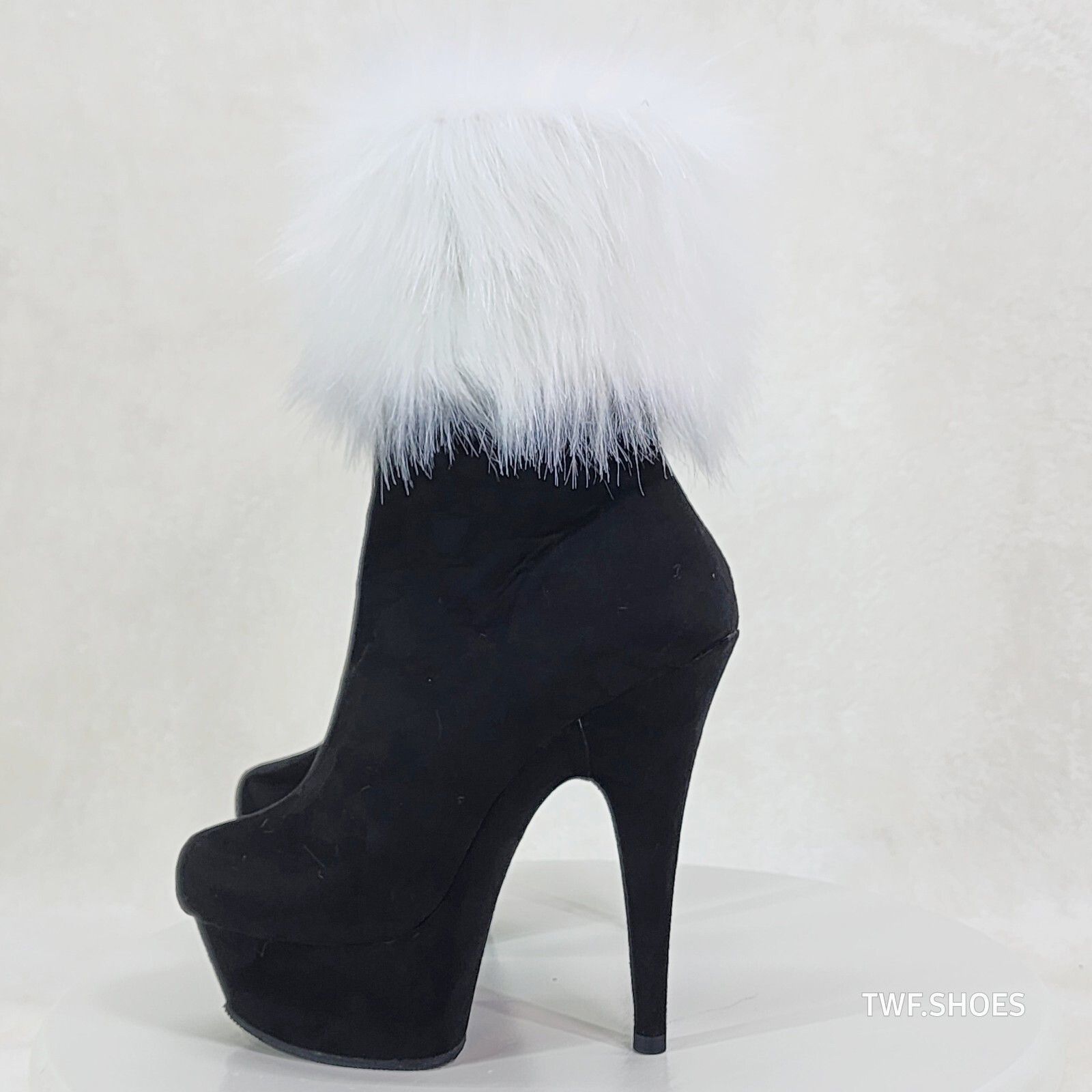 Other 1000 Furry Faux Fur Changeable Cuffs / Collars Platform Ankl Size US 11 / IT 41 - 3 Thumbnail