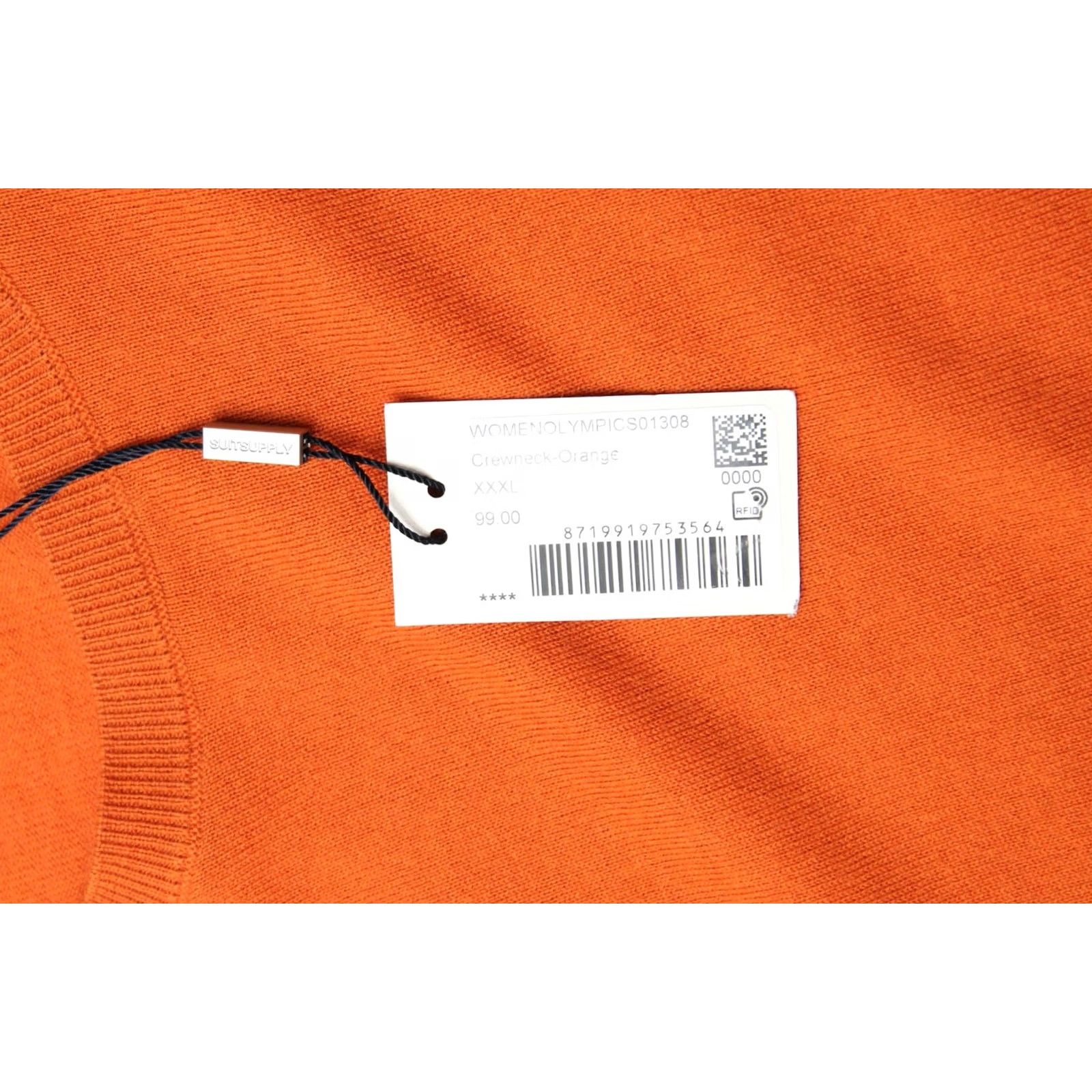 Suitsupply Suitsupply Olympics T-Shirt Women's 3XL Merino Wool Blend Knit Short Sleeve Orange Size XXL / US 16-18 / IT 52-54 - 5 Thumbnail