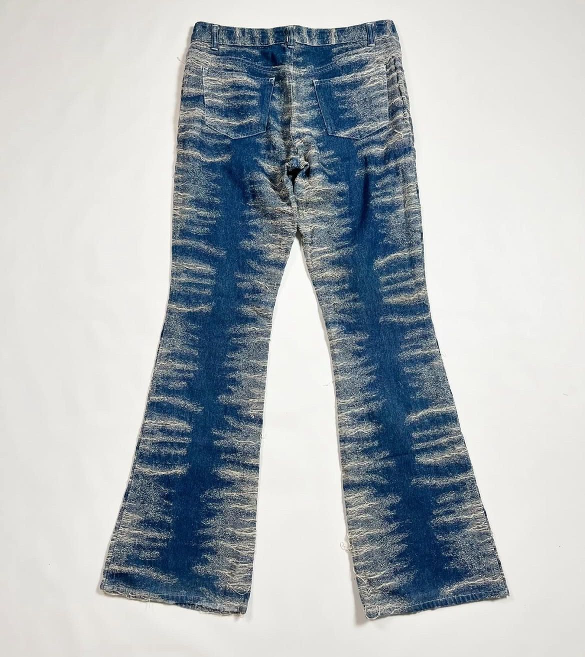 Le Grande Bleu (L.G.B.) 2000s Archival Hysteric If Six Distressed Jeans Flare y2k Size US 31 - 2 Thumbnail