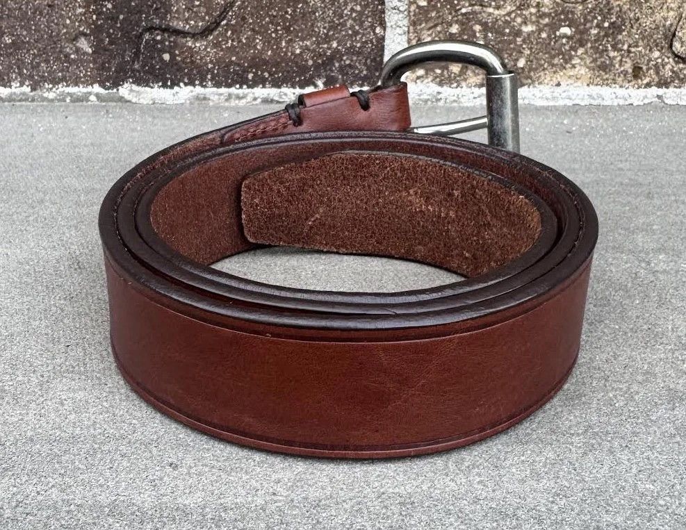 Guess Vintage Guess Jeans USA Brown Leather Belt (Size 38) Size 38 - 3 Thumbnail