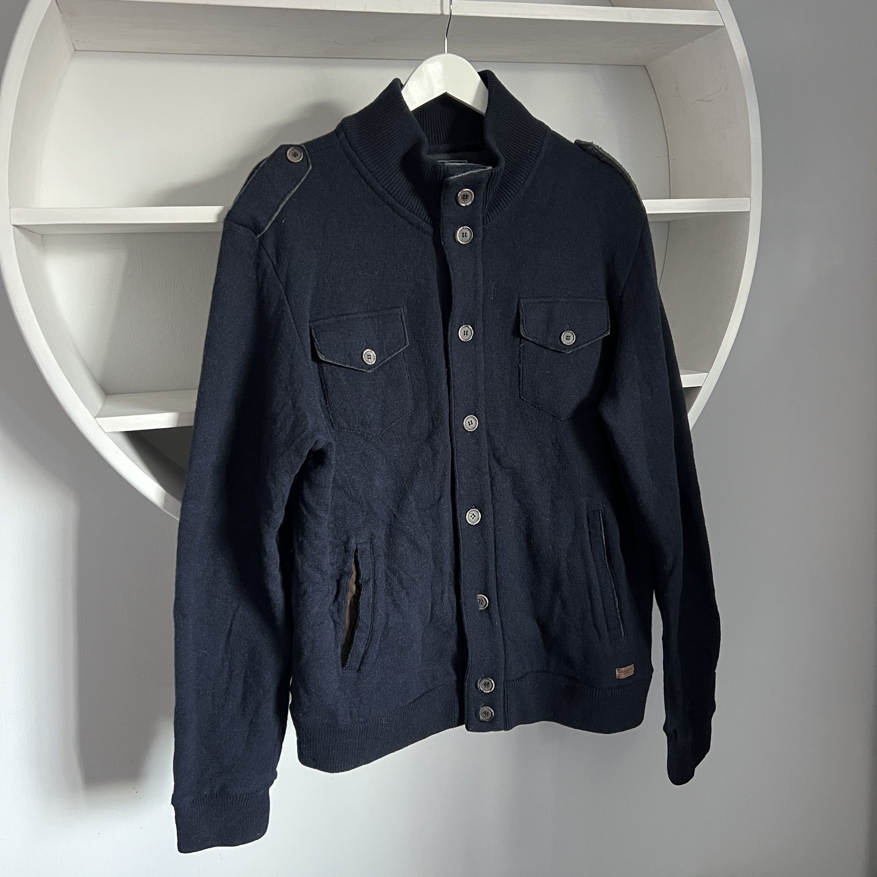 Woolrich Woolen Mills WOOLRICH Blue Wool Button Jacket Cardigan Size XL / 2XL Size US XXL / EU 58 / 5 - 2 Thumbnail