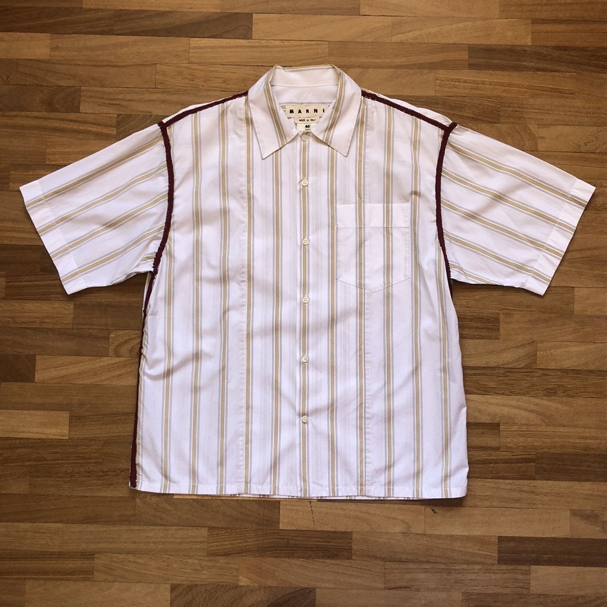 image of Marni S/s Sport Shirt in White, Men's (Size Small)