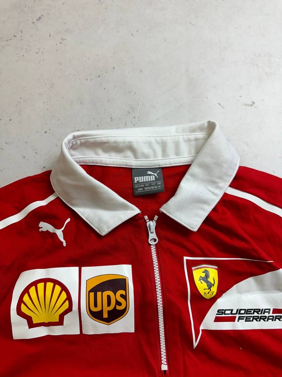 Ferrari Vintage Scuderia Ferarri Santander Racing F-1 Polo Puma M Size US M / EU 48-50 / 2 - 4 Thumbnail