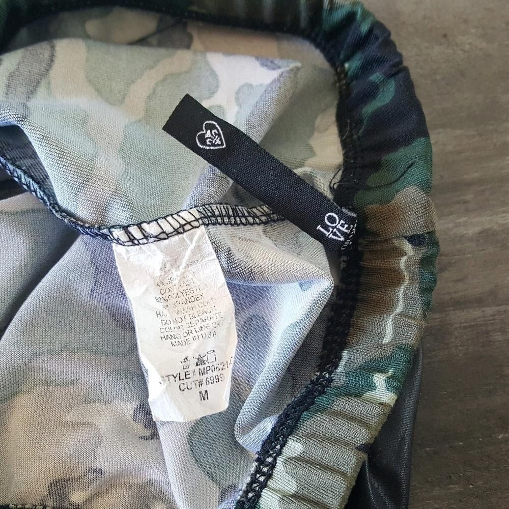 Designer Black Detailed Camo Culture Legging Size 32" / US 10 / IT 46 - 3 Thumbnail