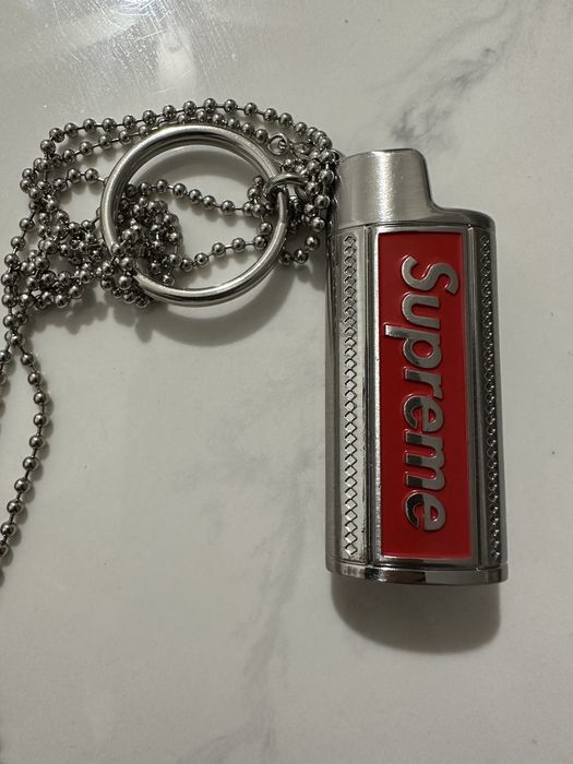 Supreme Supreme metal lighter holder necklace | Grailed