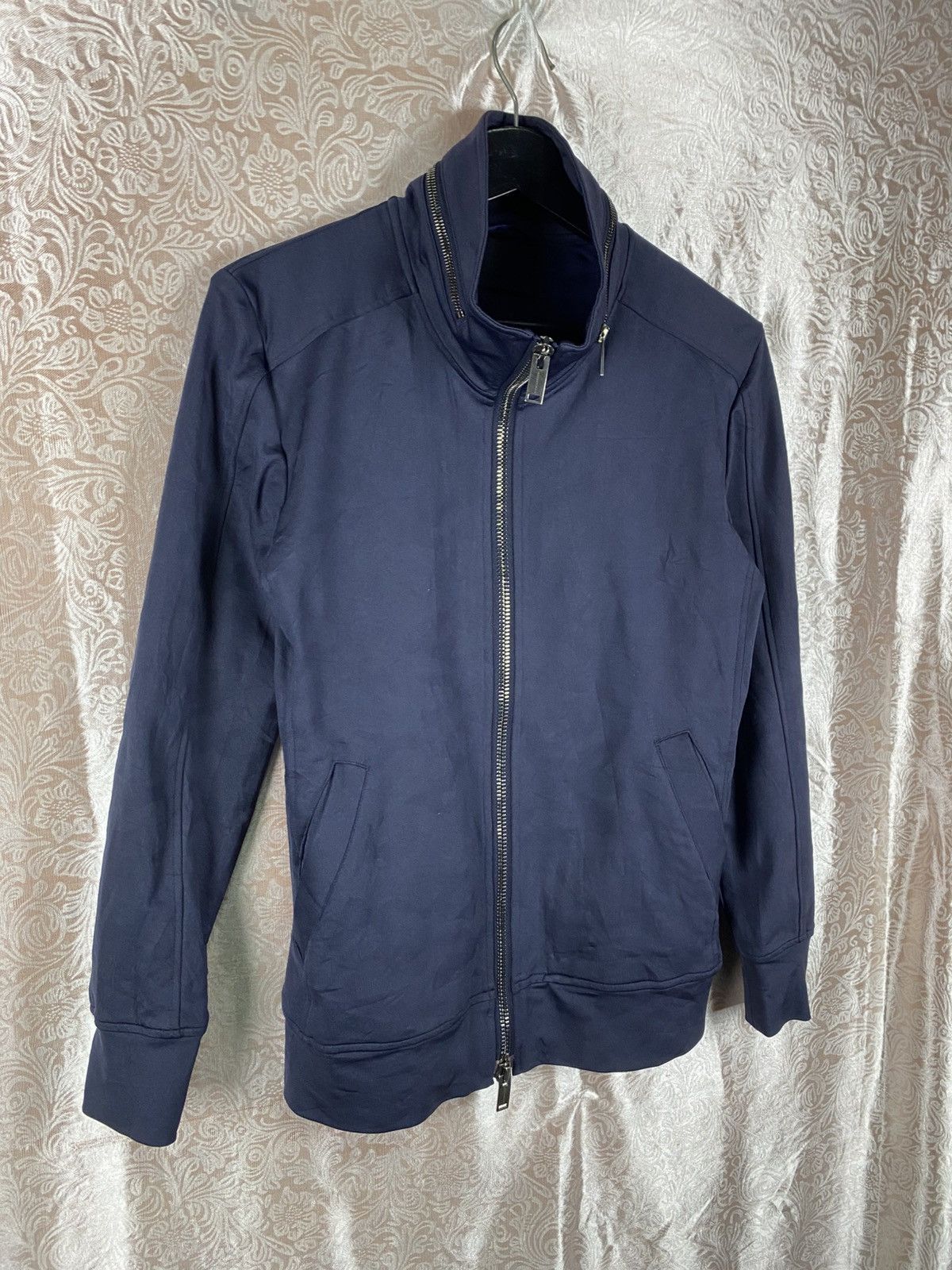 junhashimoto Vintage Jun Hashimoto Navy Track Double Zip Sweat Jacket Size US M / EU 48-50 / 2 - 5 Thumbnail