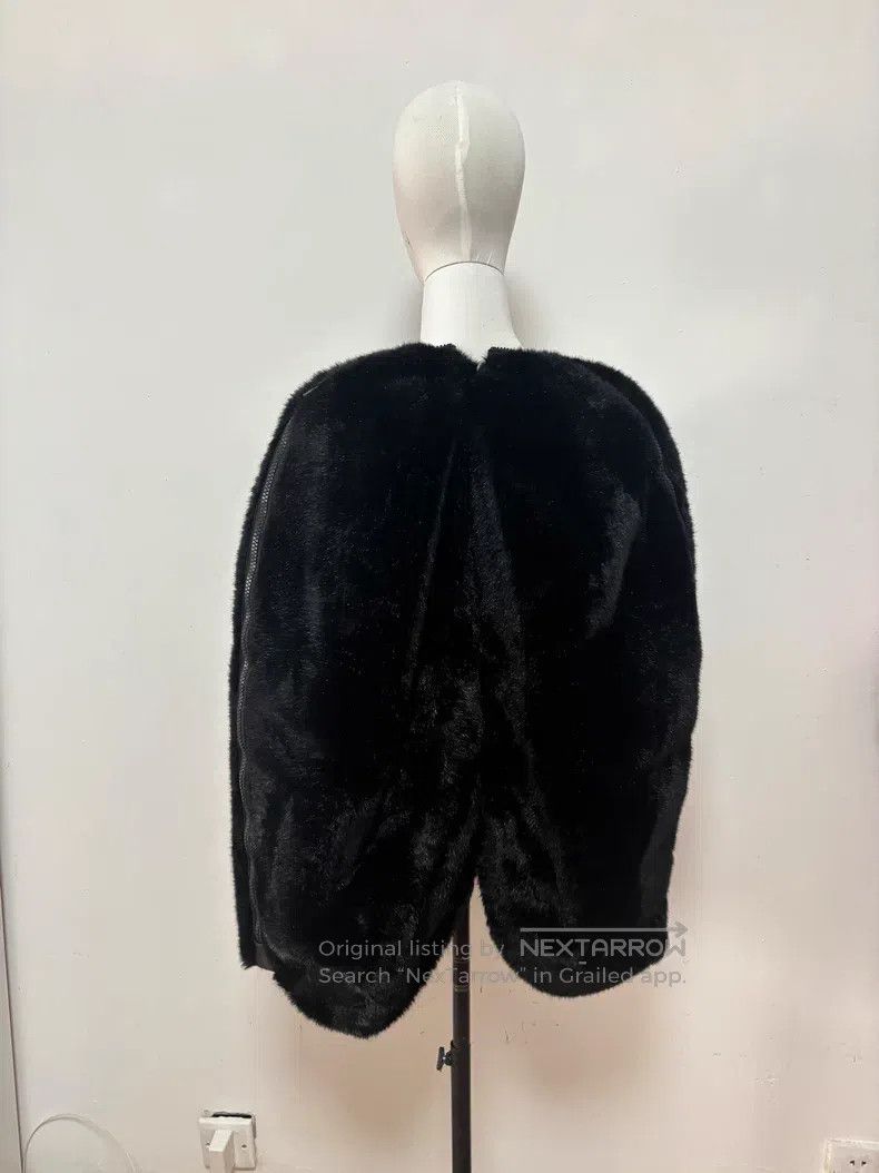 Junya Watanabe Junya Watanabe Black Faux Fur Asymmetrical Bud Shape Jacke Size S / US 4 / IT 40 - 6 Thumbnail