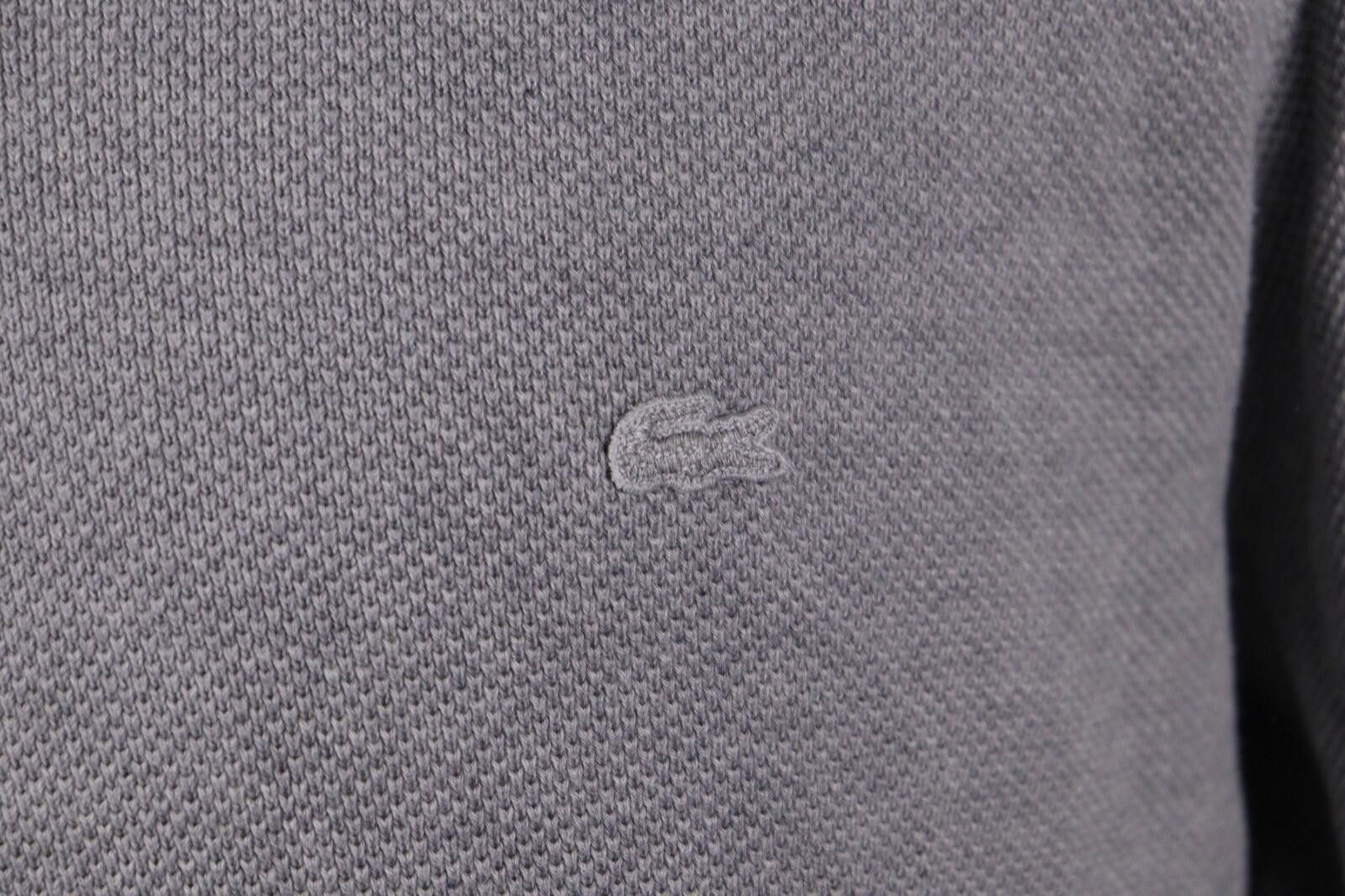 Lacoste Lacoste Gray Cotton Knit Sweater Size FR 7 / US 2XL Size US XXL / EU 58 / 5 - 4 Thumbnail