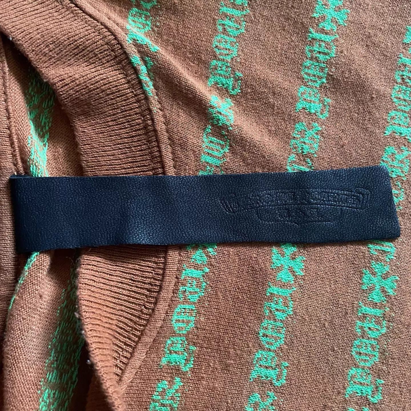 Chrome Hearts Chrome Hearts Brown Stripe Sword Embroidery L Tee Size US L / EU 52-54 / 3 - 3 Thumbnail