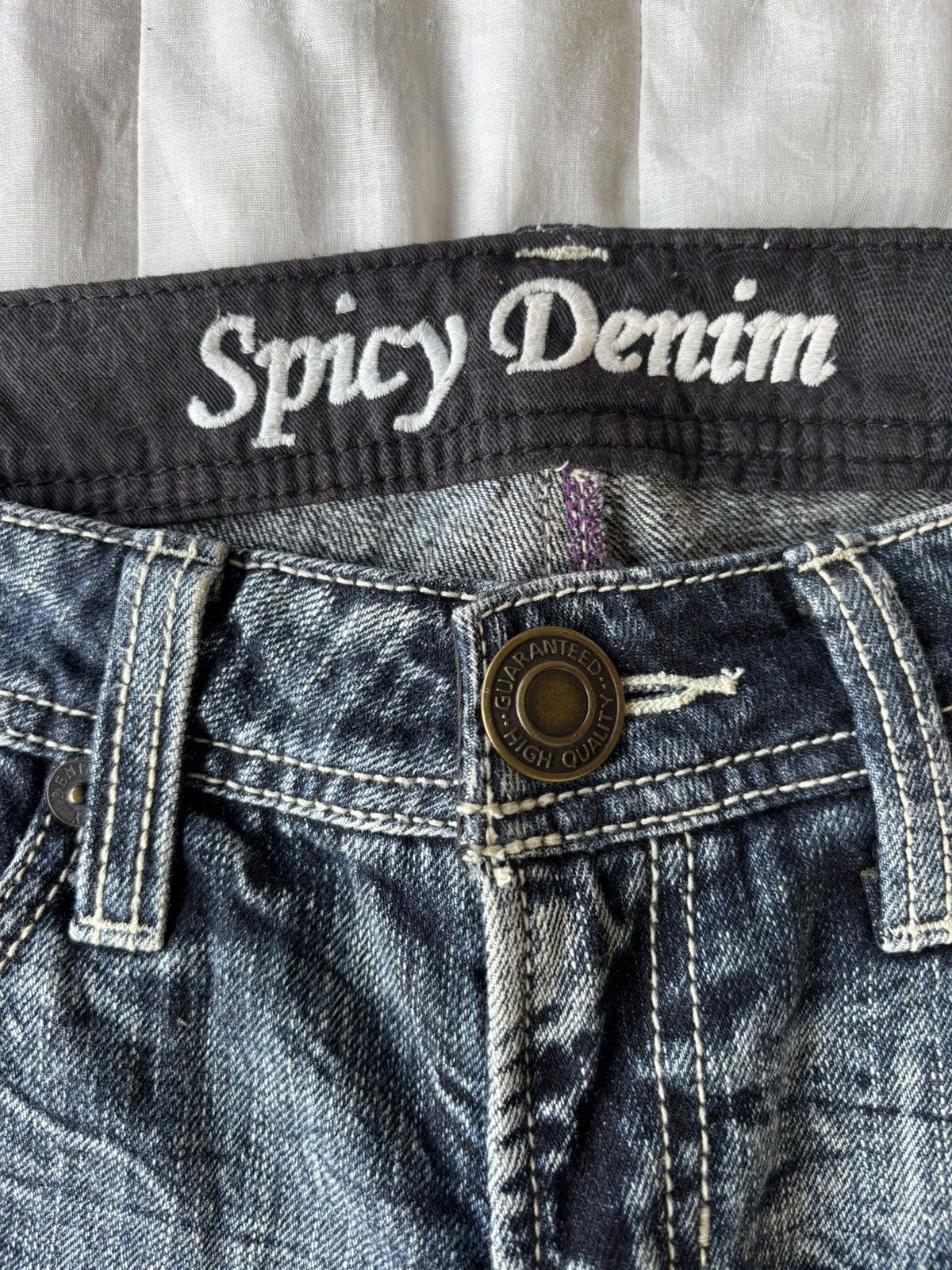 If Six Was Nine × Le Grande Bleu (L.G.B.) × Undercover Vintage Flared Jeans Spicy Denim Seditionaries Punk Jean Size US 29 - 9 Thumbnail