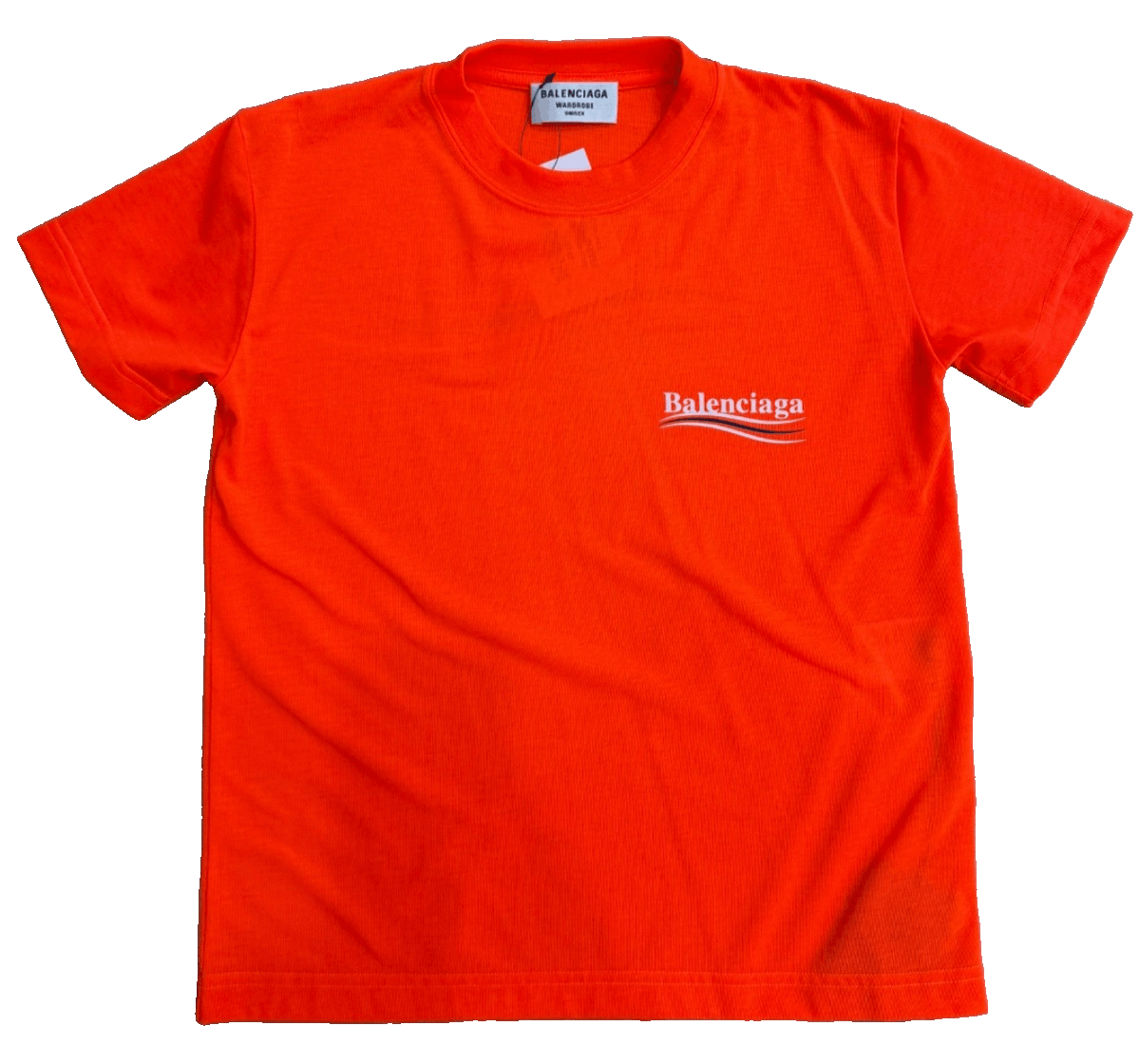 Balenciaga Wardrobe Unisex Political Campaign Logo Neon T-Shirt Small Size S / US 4 / IT 40 - 1 Thumbnail