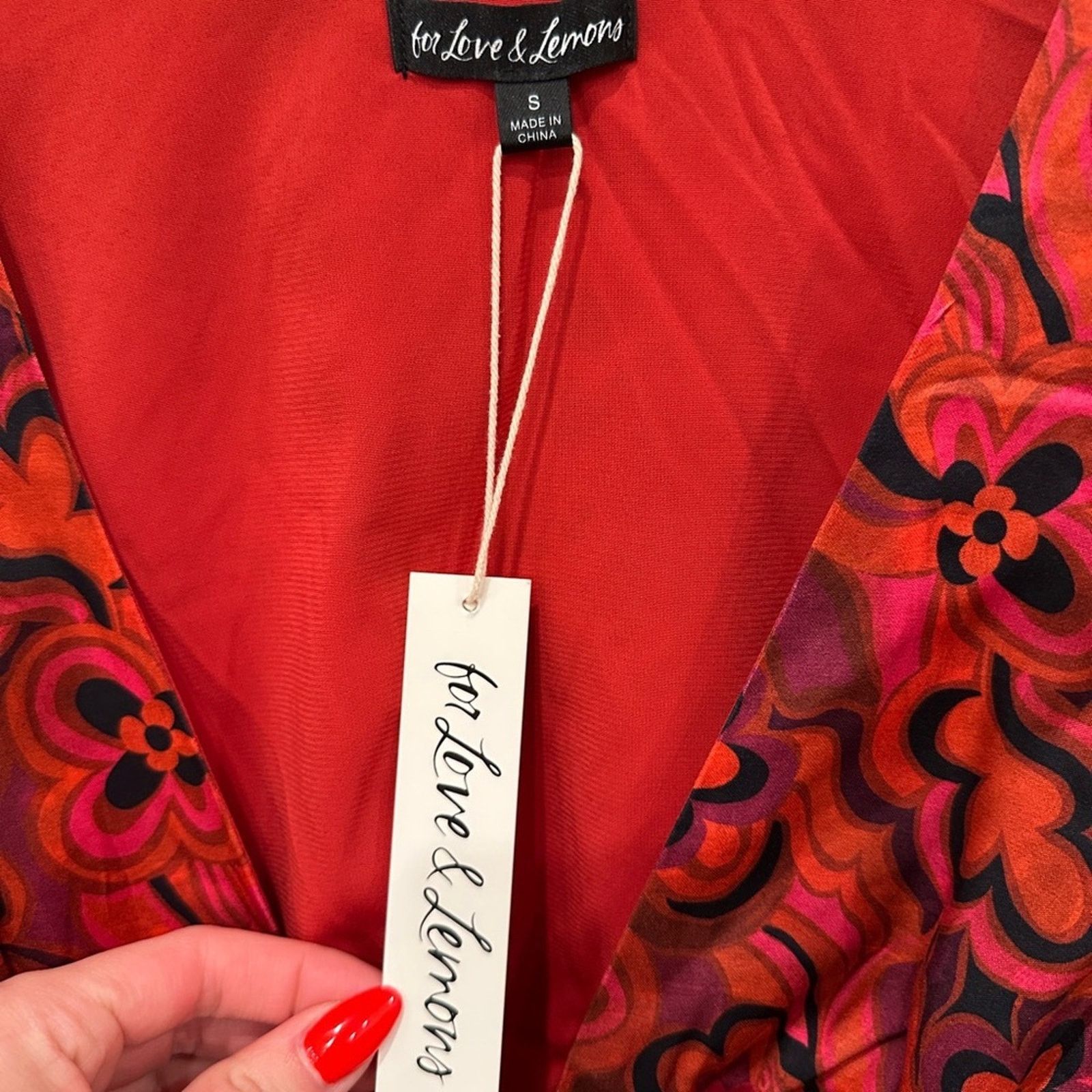 For Love & Lemons NWT For Love And Lemons Davina Tie Front Blouse Size S / US 4 / IT 40 - 4 Thumbnail