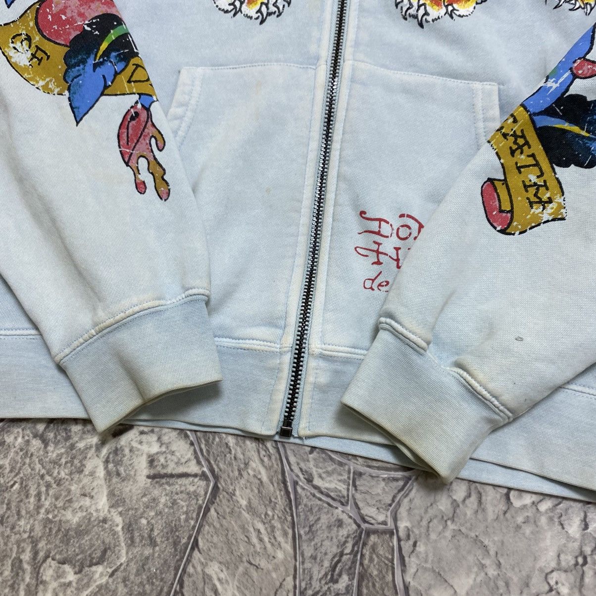 Ed Hardy Vintage Ed Hardy Zip Hoodie All Print By Christian Audigier Size US M / EU 48-50 / 2 - 4 Thumbnail