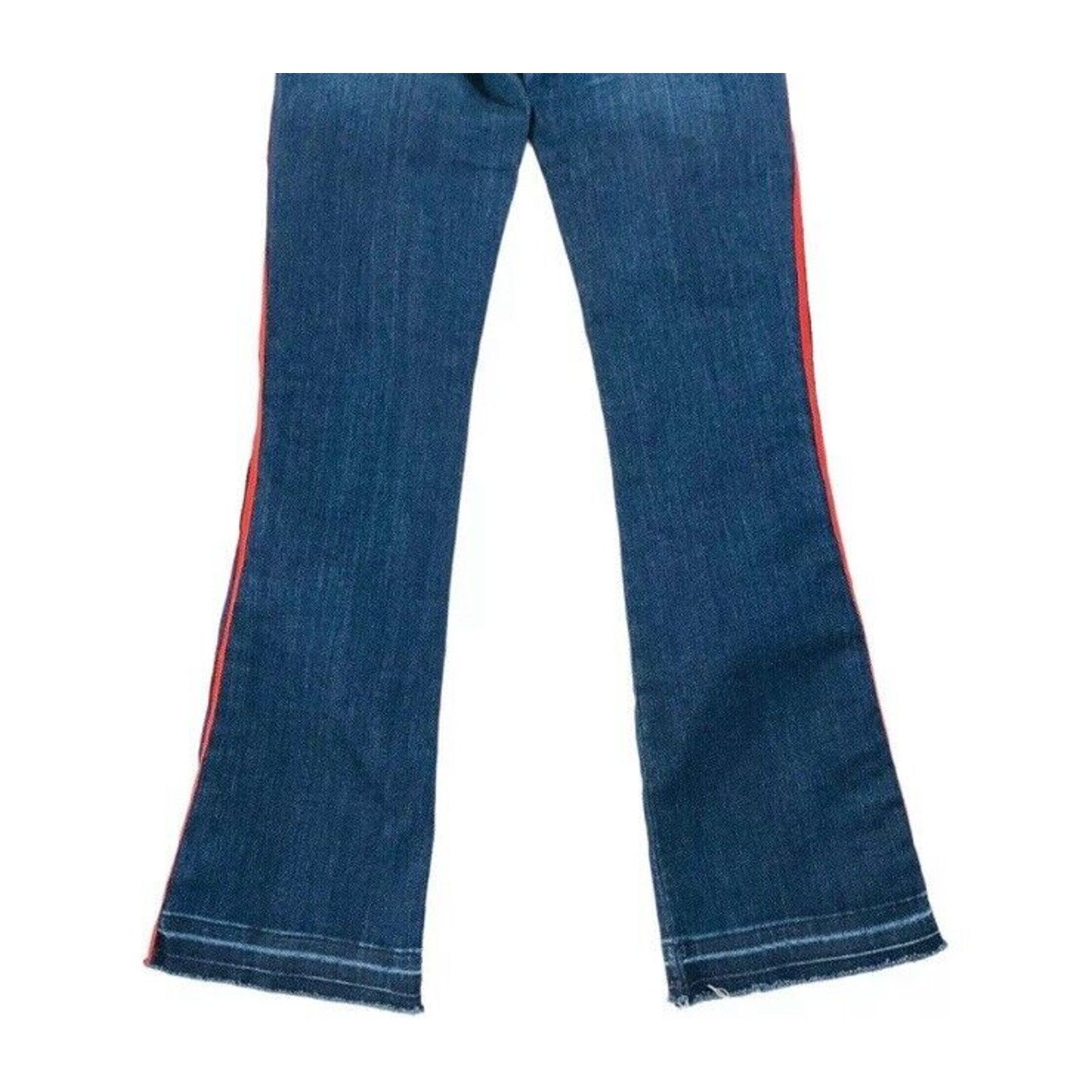 Veronica Beard Veronica Beard Carolyn Crop Baby Boot Jeans 27 Blue Tuxedo Size 27" / US 4 / IT 40 - 6 Thumbnail