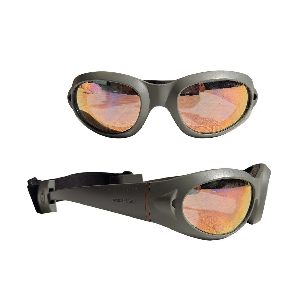 Giorgio Armani Removable strap reflective AR8201Q60504Z sunglasses Size ONE SIZE - 1 Thumbnail